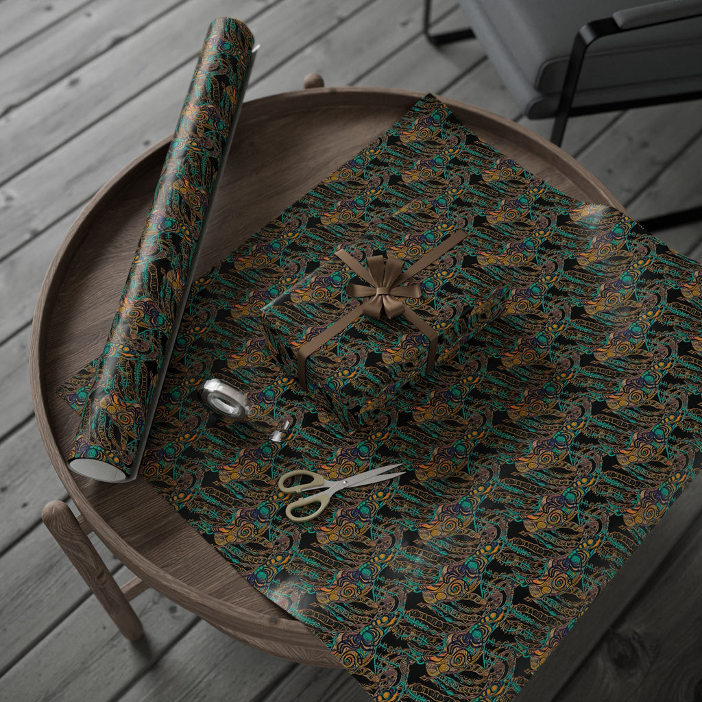 Vessel (Black Background) Heavy Wrapping Paper
