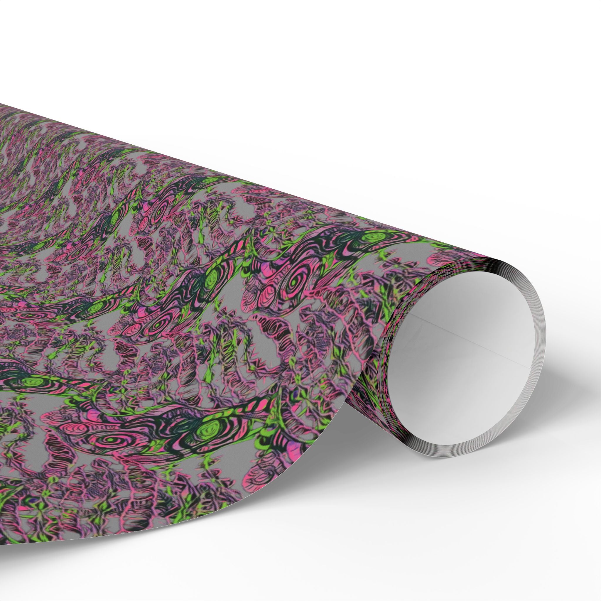 Vessel (Neon, Gray Background) Heavy Wrapping Paper