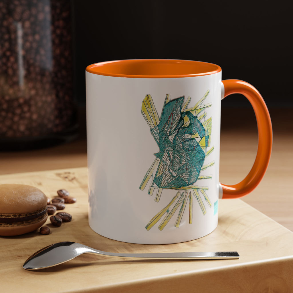 Lightspeed (Aqua) Accent Coffee Mug (11oz, 15oz)