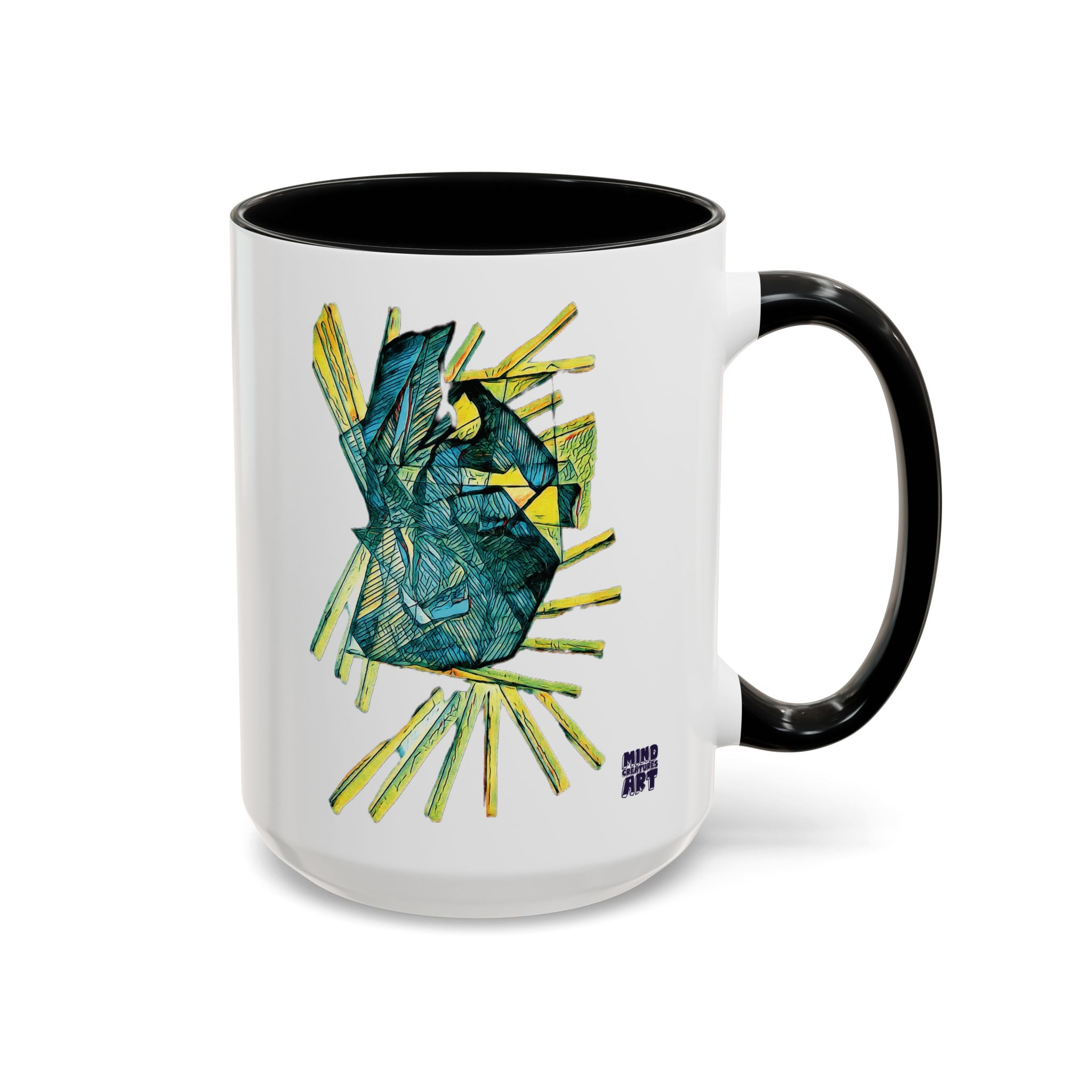 Lightspeed (Teal) Accent Coffee Mug (11oz, 15oz)