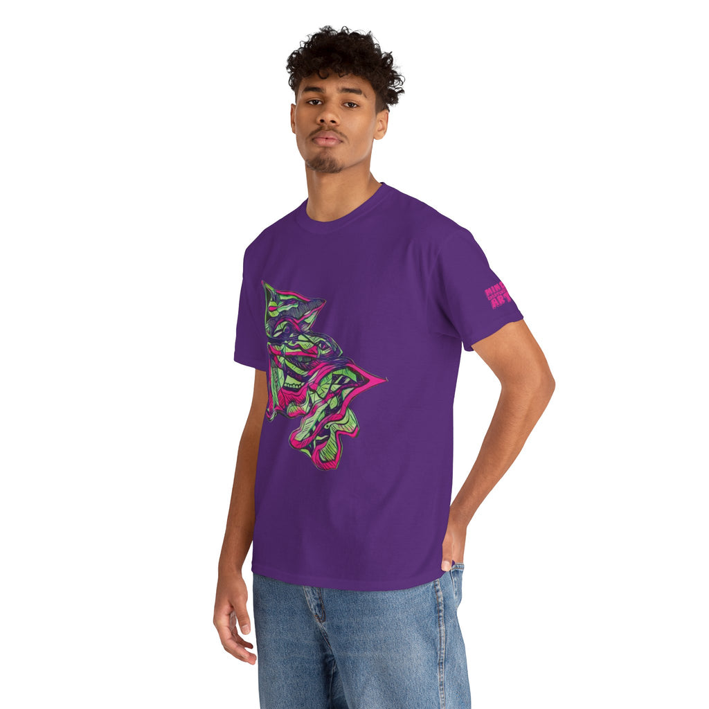 Cheshire (Pink & Green) Unisex Heavy Cotton Tee