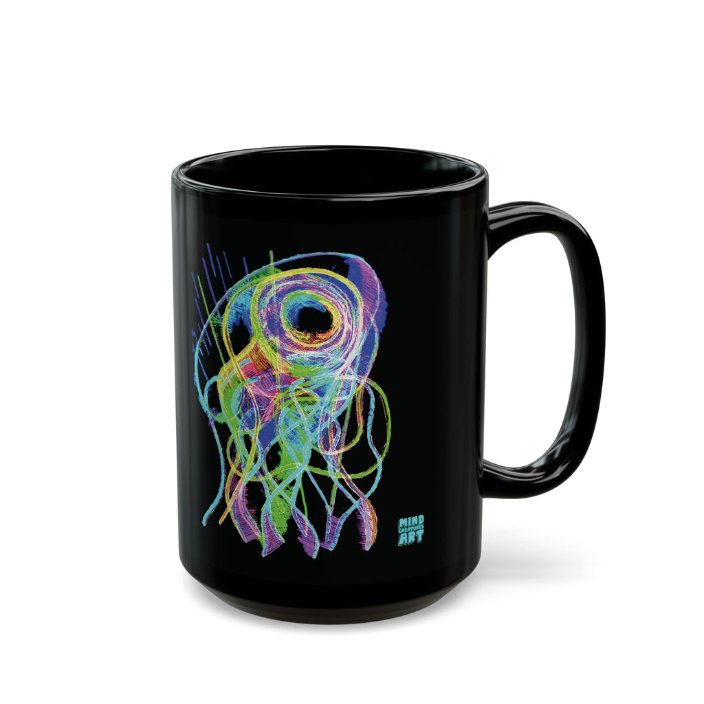 Jelly Jam (Neon) Black Ceramic Mug (11oz, 15oz)