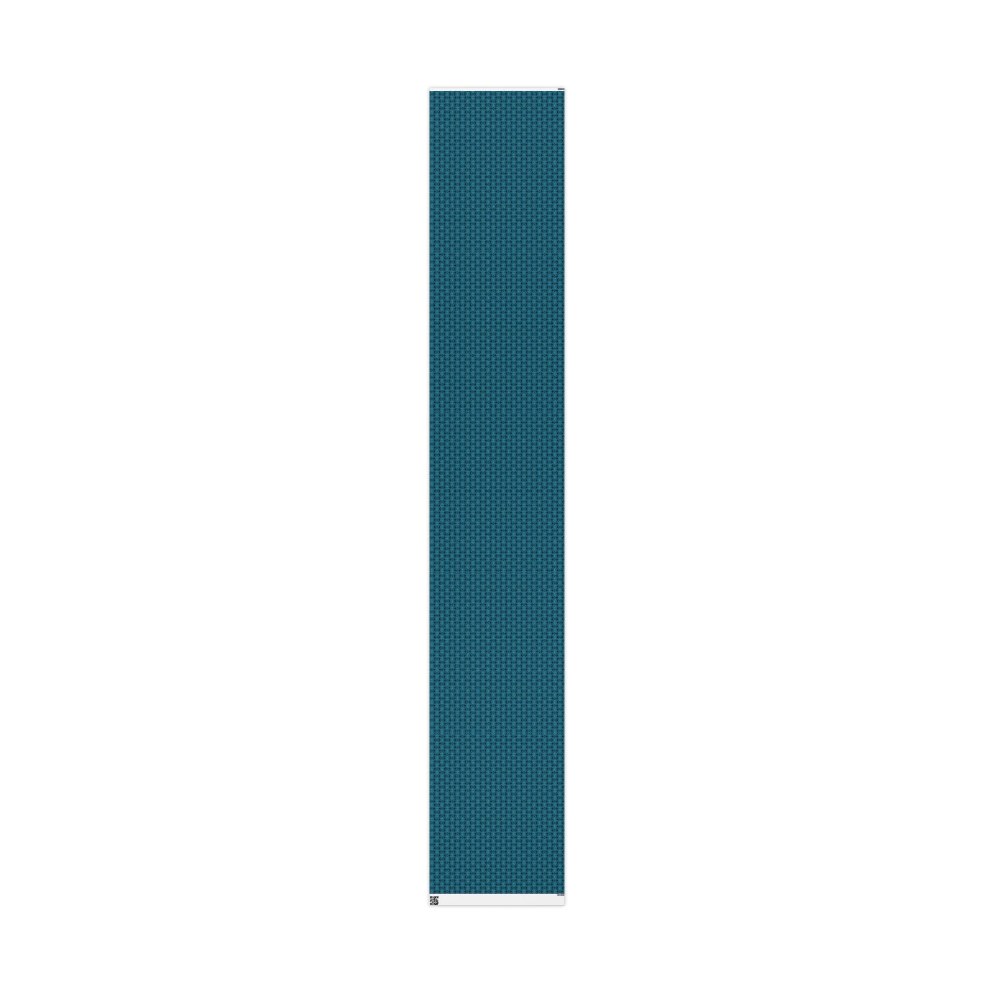 Love (Black, Turquoise Background) Heavy Wrapping Paper
