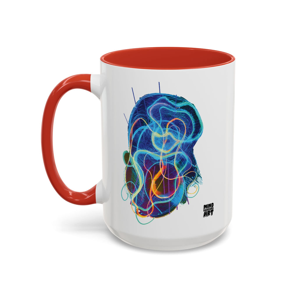 Davy Jones (Electric Blue) Accent Coffee Mug (11oz, 15oz)