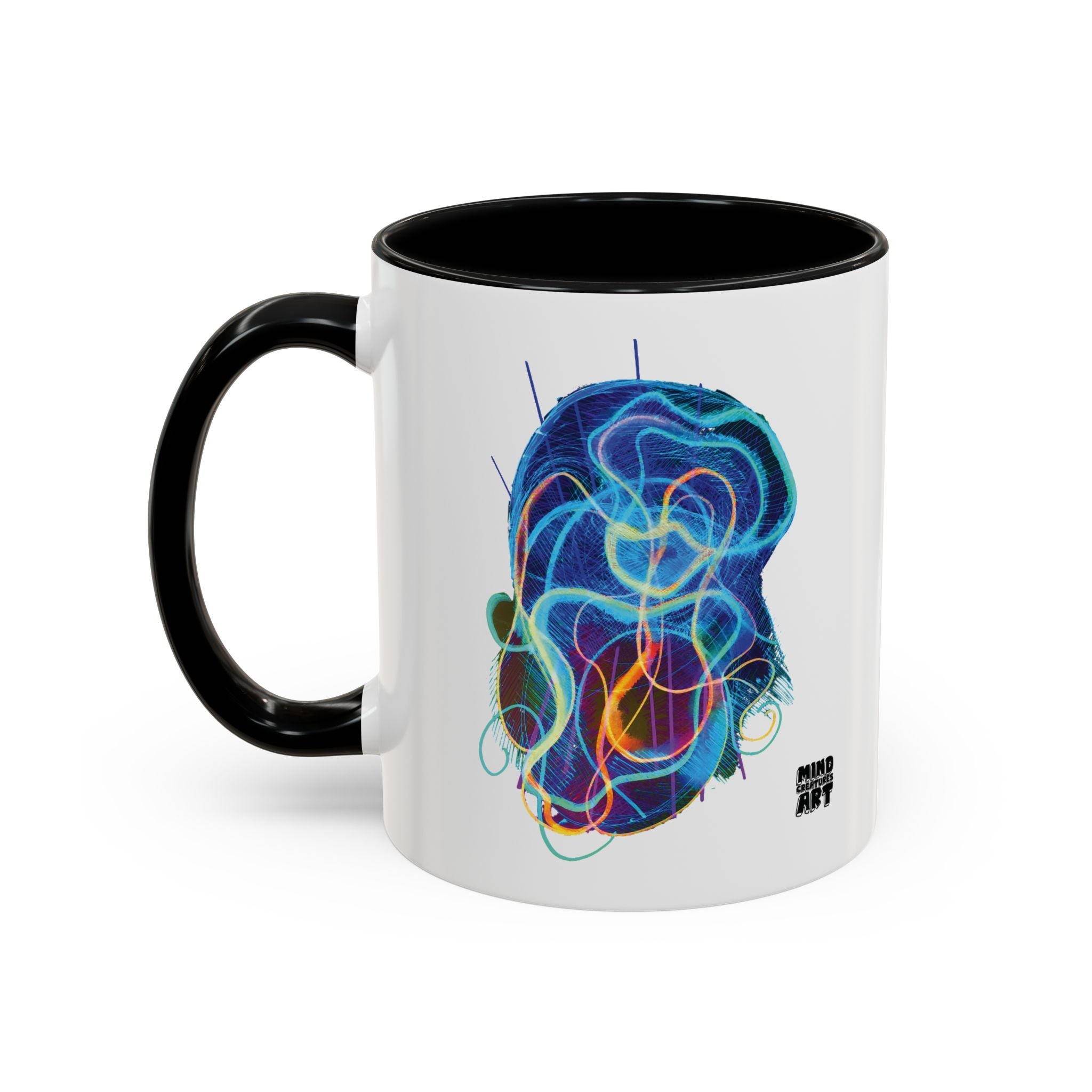 Davy Jones (Electric Blue) Accent Coffee Mug (11oz, 15oz)