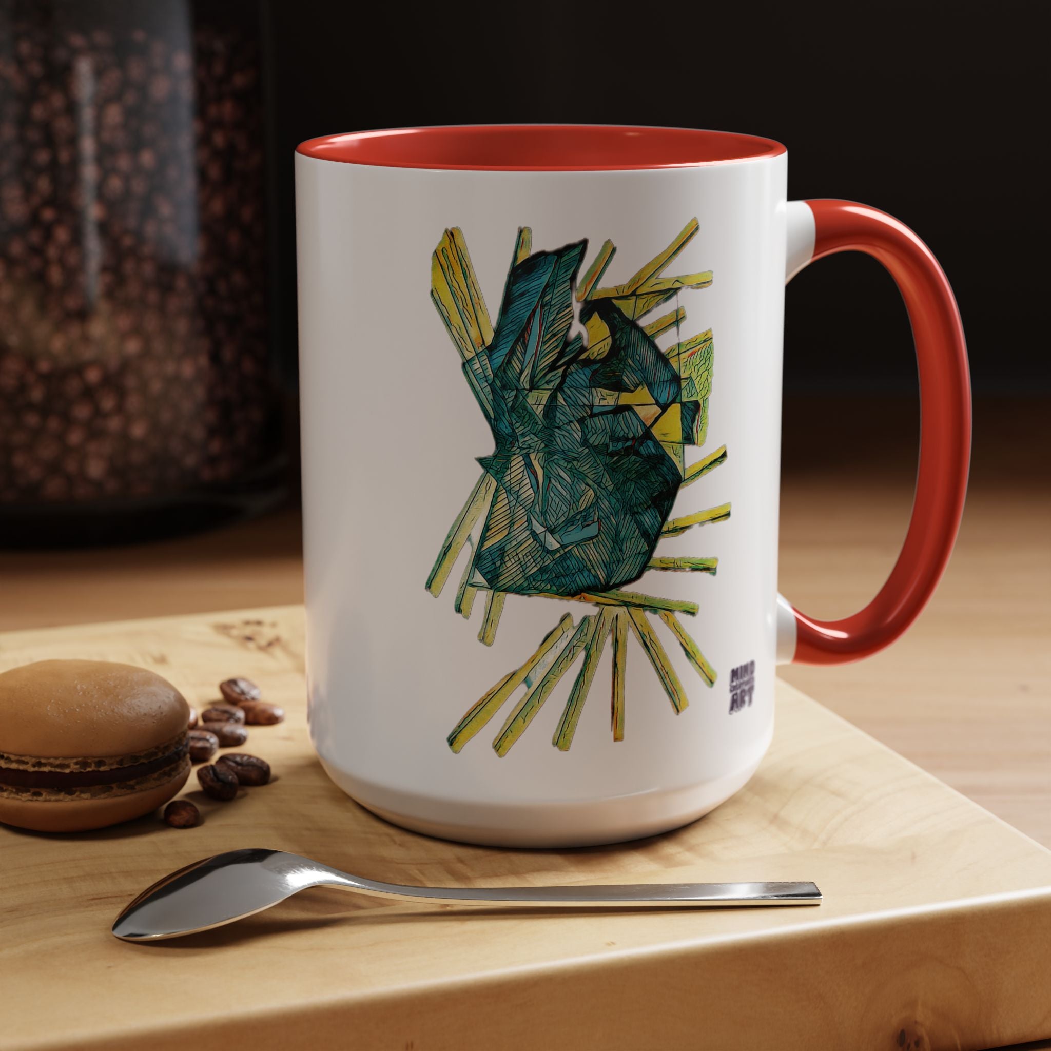 Lightspeed (Teal) Accent Coffee Mug (11oz, 15oz)