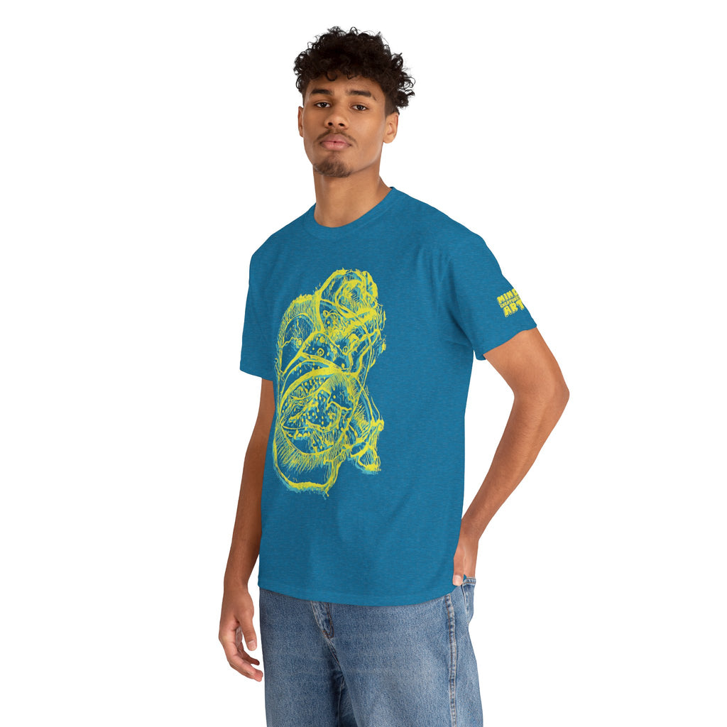 Exploration (Blur, Yellow & Blue) Unisex Heavy Cotton Tee