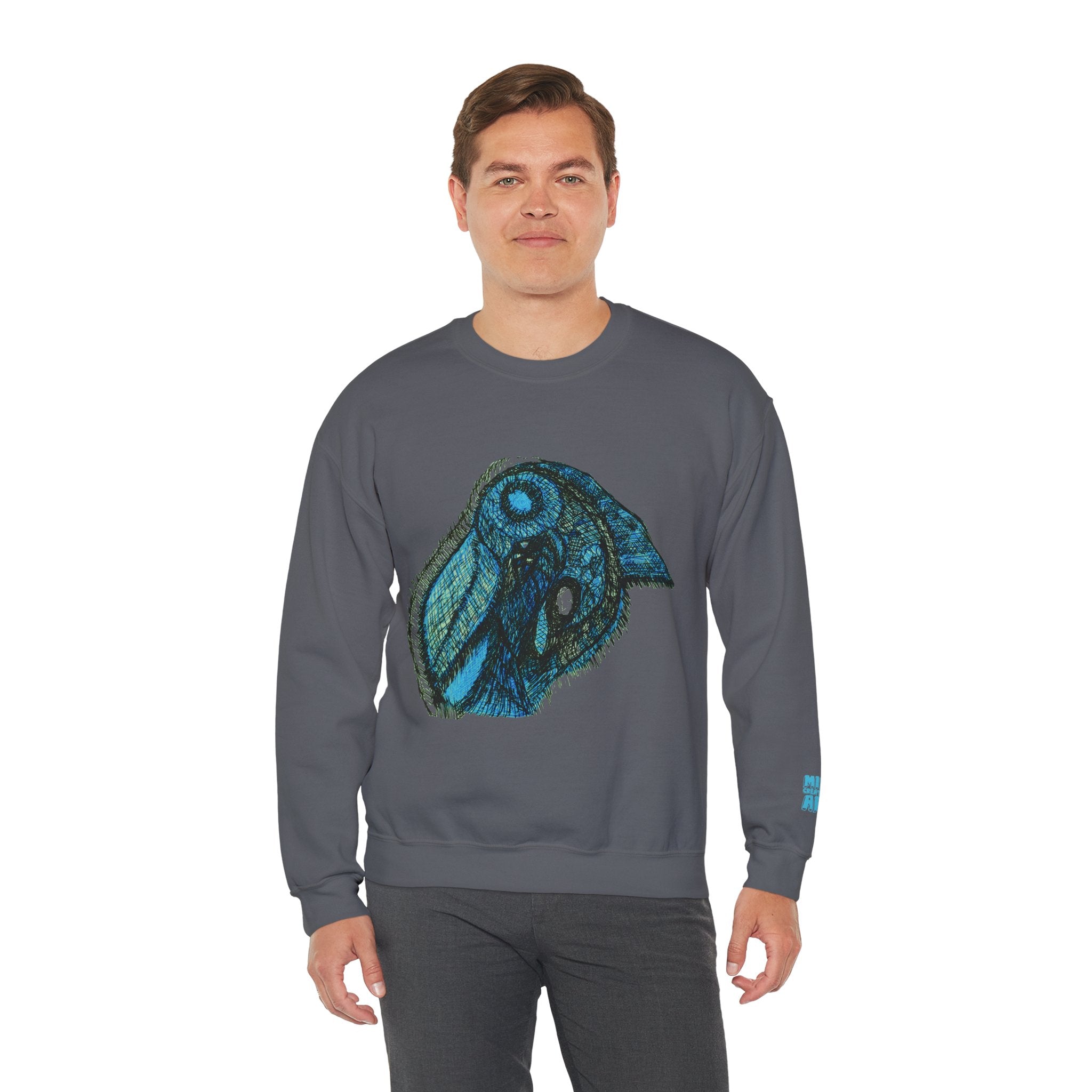 Who Are You? (Teal) Unisex Heavy Blend™ Crewneck Sweatshirt