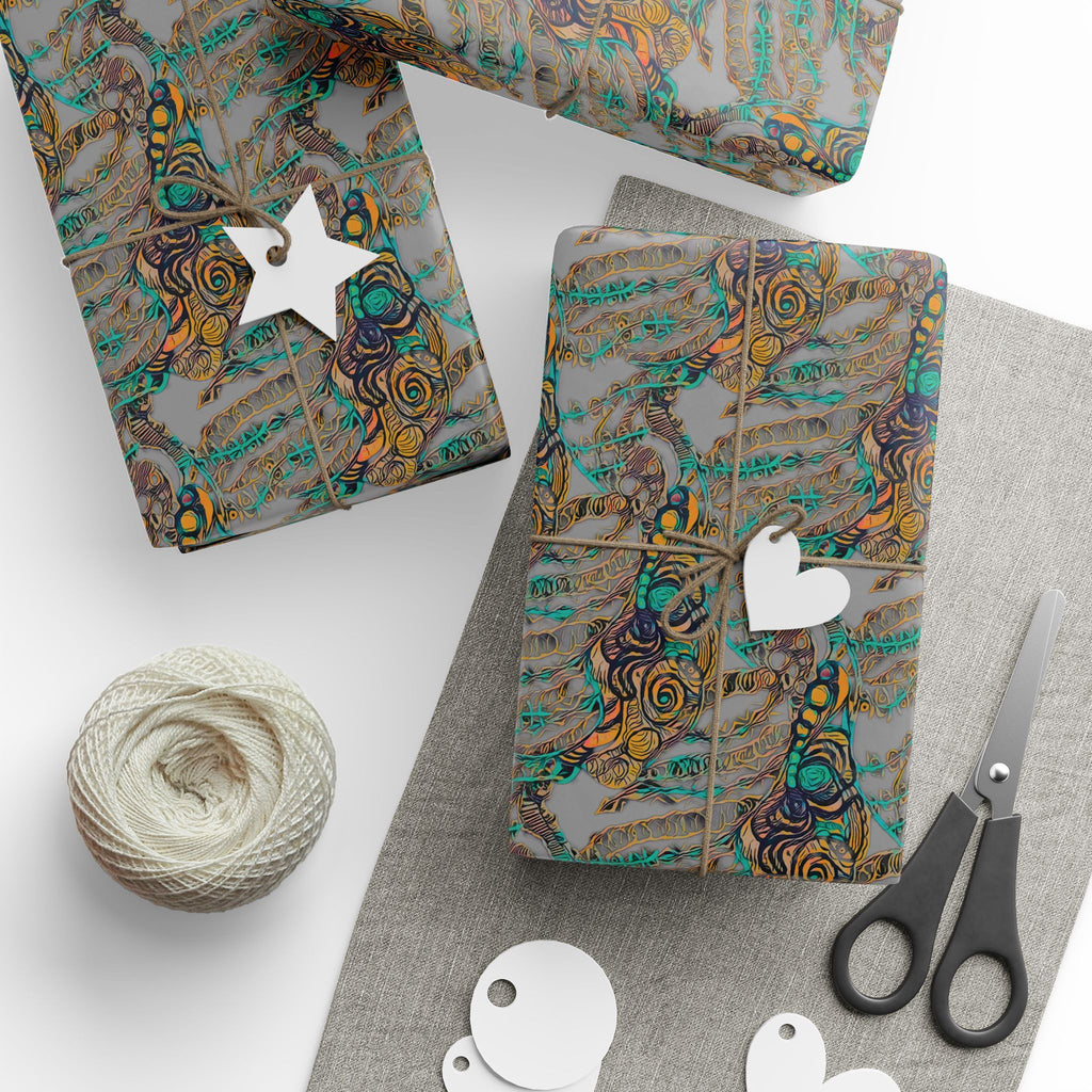 Vessel (Gray Background) Heavy Wrapping Paper