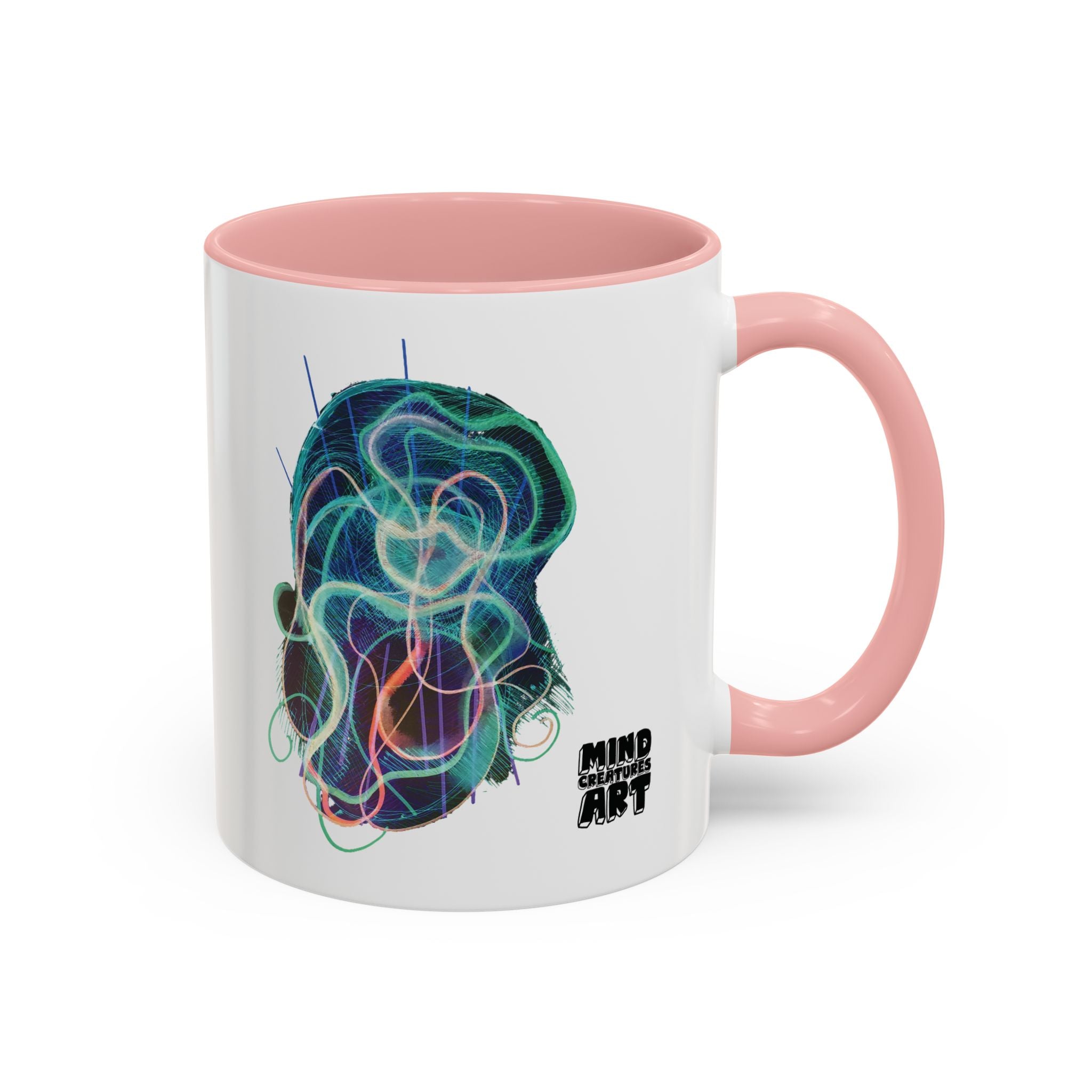 Davy Jones (Electric Teal) Accent Coffee Mug (11oz, 15oz)