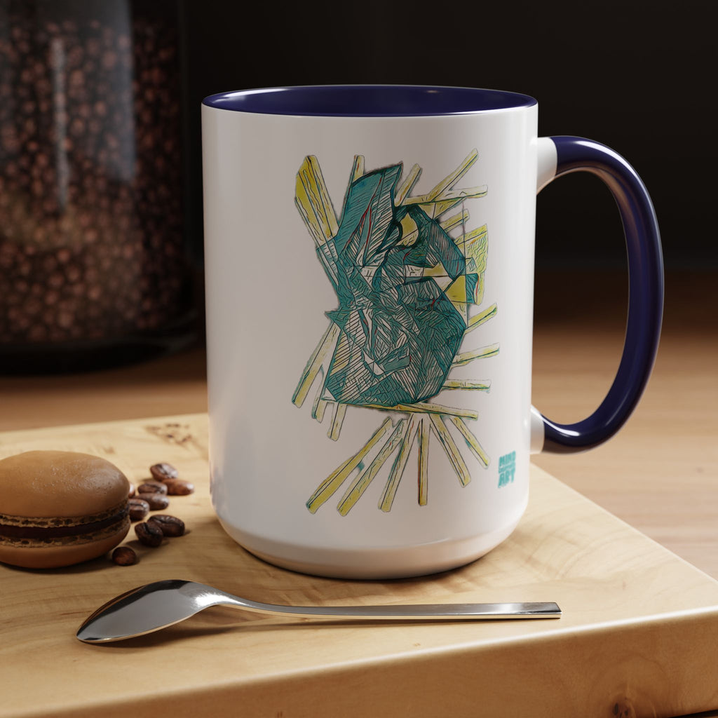 Lightspeed (Aqua) Accent Coffee Mug (11oz, 15oz)