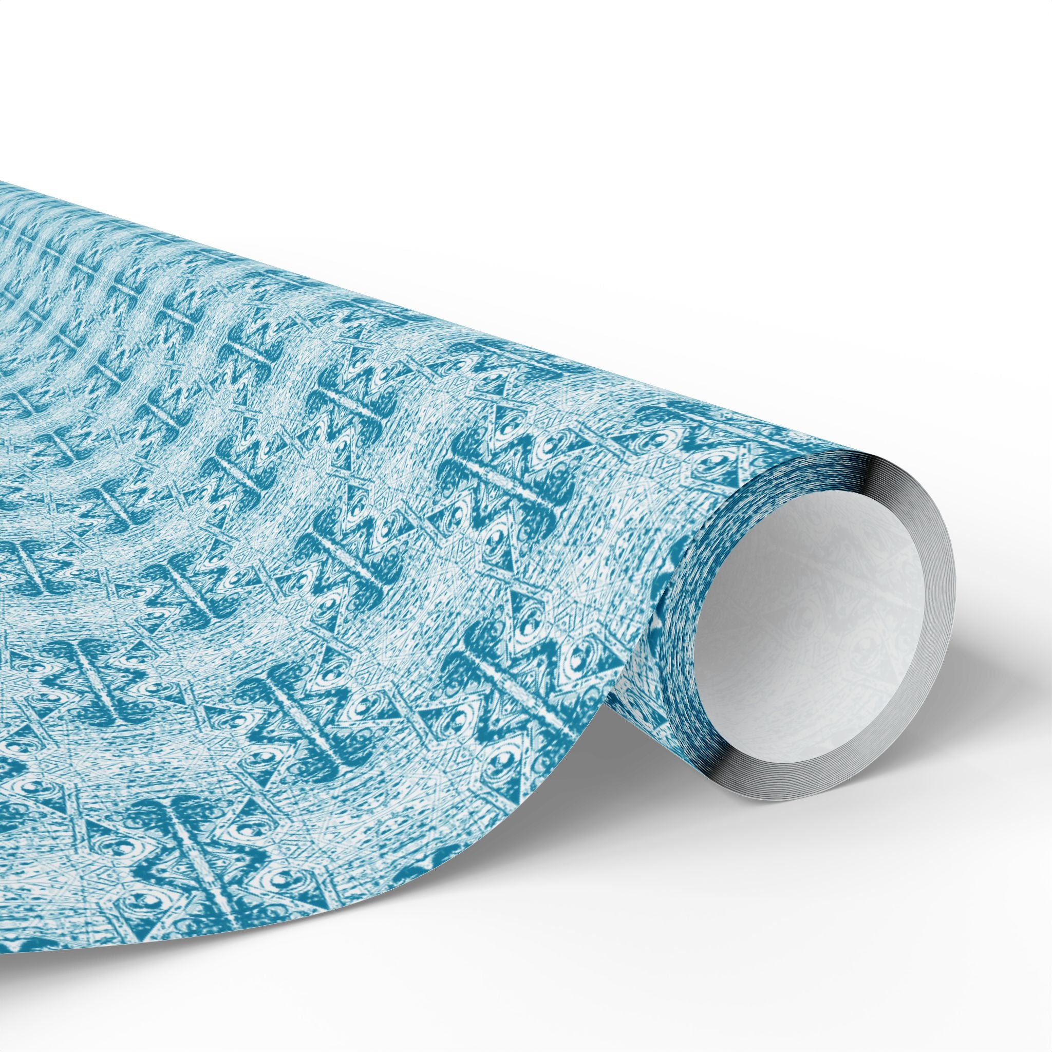 Love (Blue, White Background) Heavy Wrapping Paper