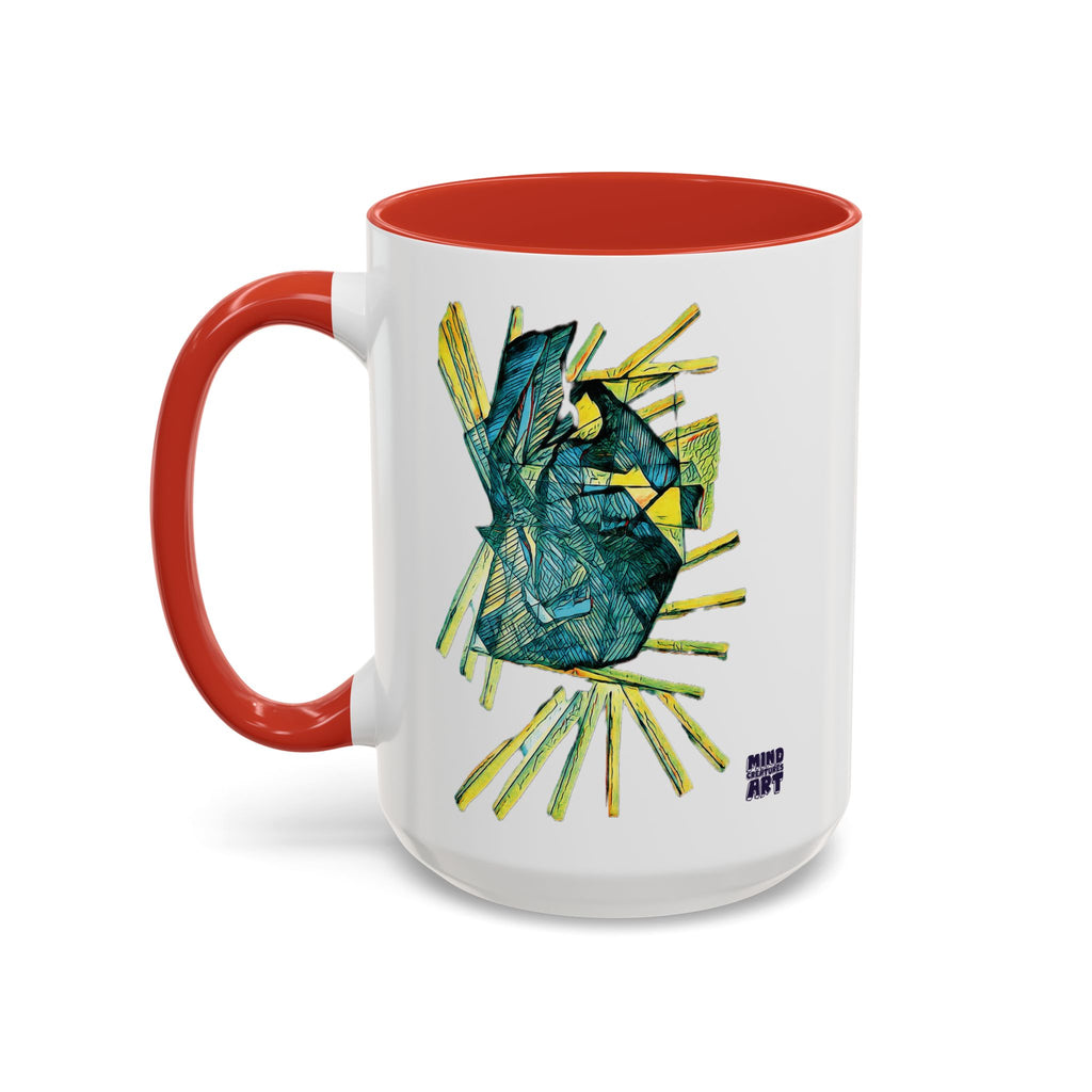 Lightspeed (Teal) Accent Coffee Mug (11oz, 15oz)