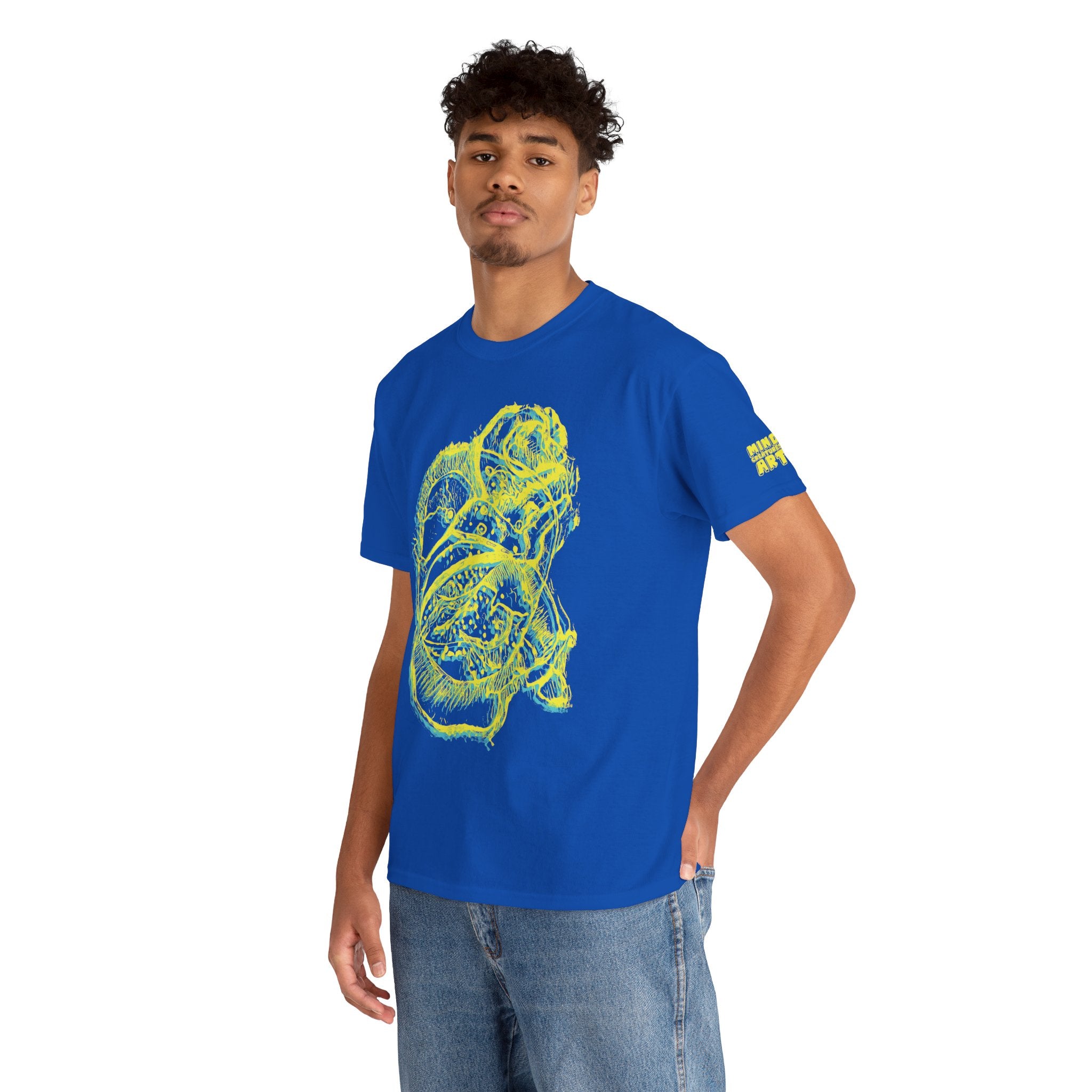 Exploration (Blur, Yellow & Blue) Unisex Heavy Cotton Tee