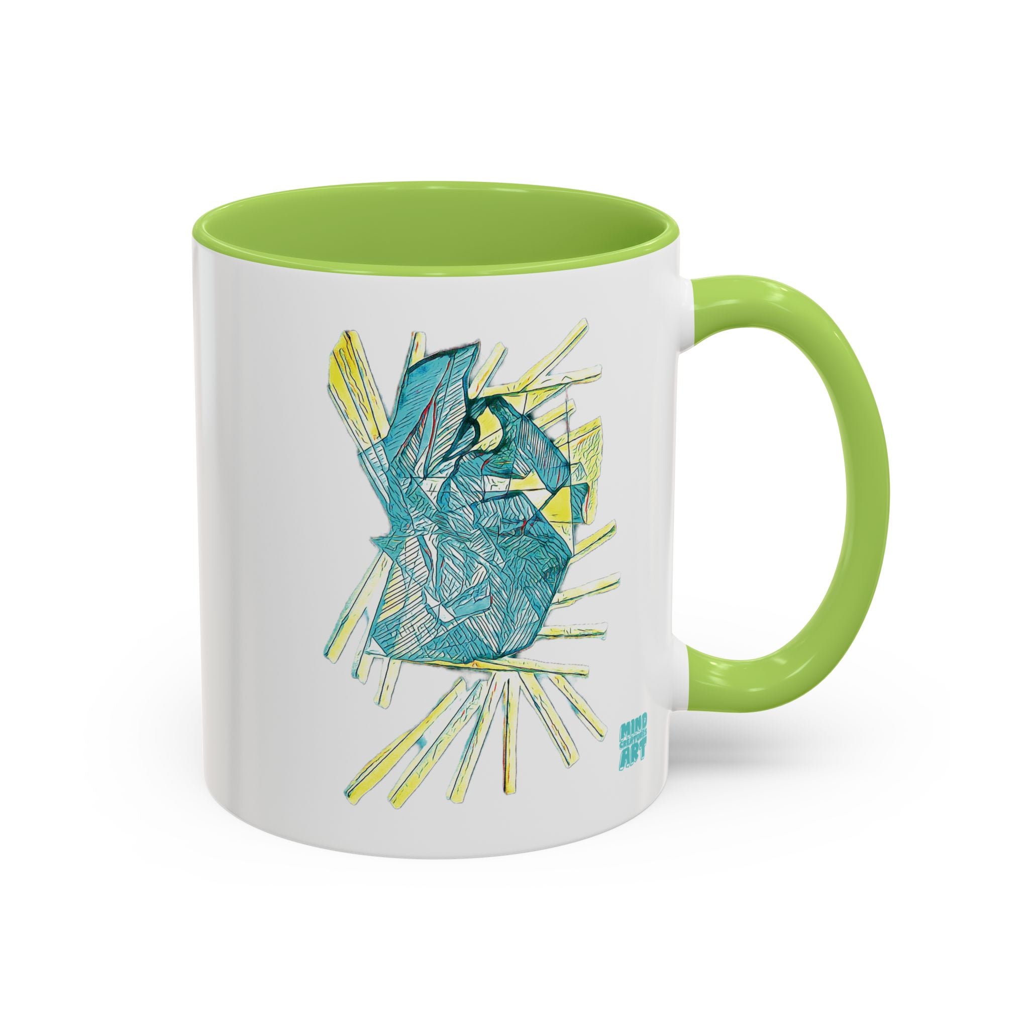 Lightspeed (Aqua) Accent Coffee Mug (11oz, 15oz)