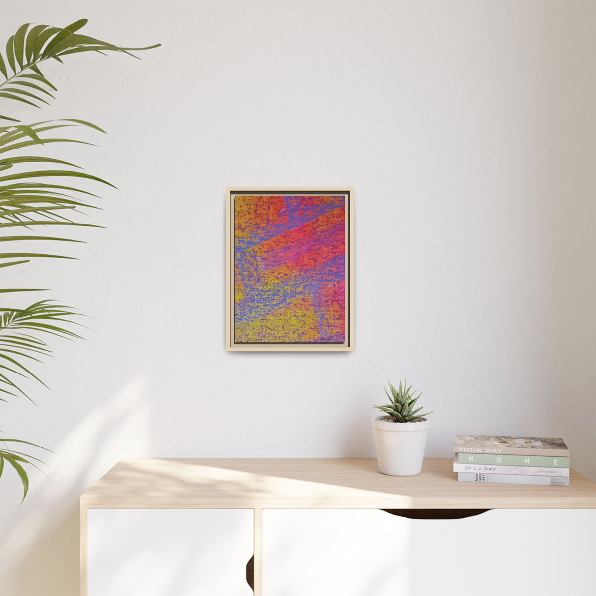 Sunset Matte Canvas, Framed
