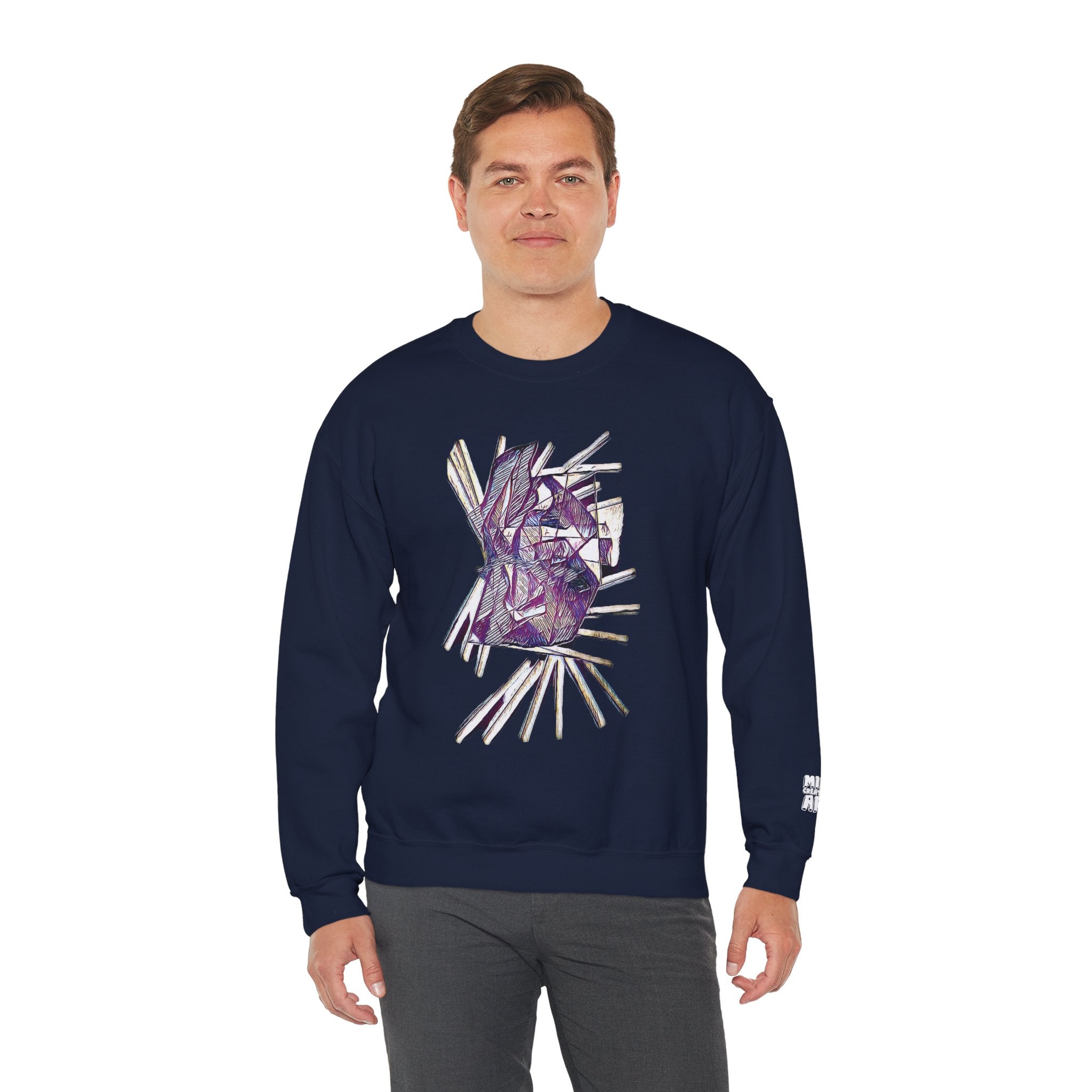 Lightspeed (Purple) Unisex Heavy Blend™ Crewneck Sweatshirt