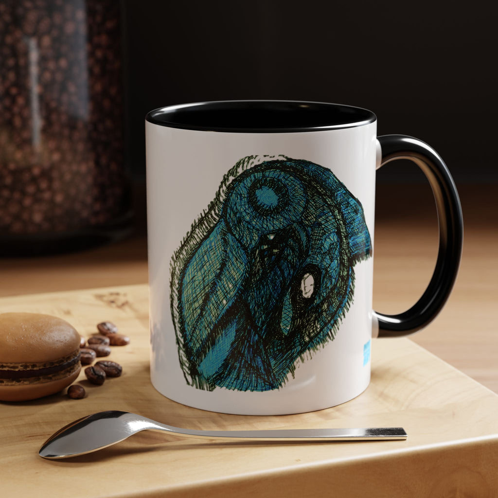 Who Are You? (Teal) Accent Coffee Mug (11oz, 15oz)