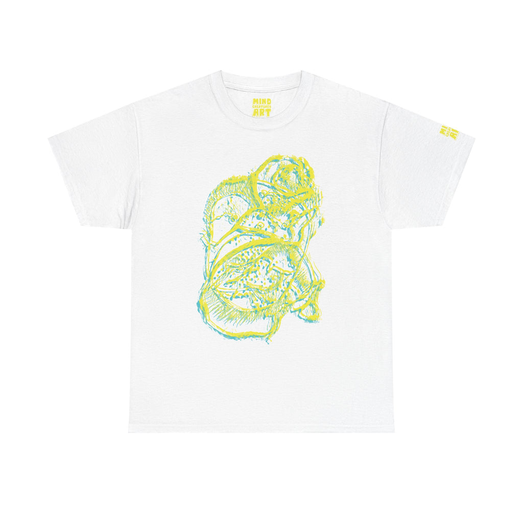 Exploration (Blur, Yellow & Blue) Unisex Heavy Cotton Tee