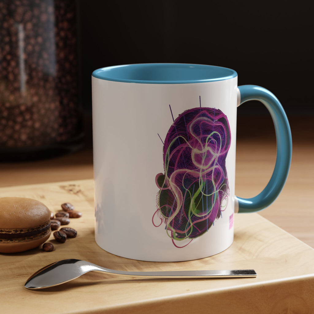 Davy Jones (Electric Purple) Accent Coffee Mug (11oz, 15oz)