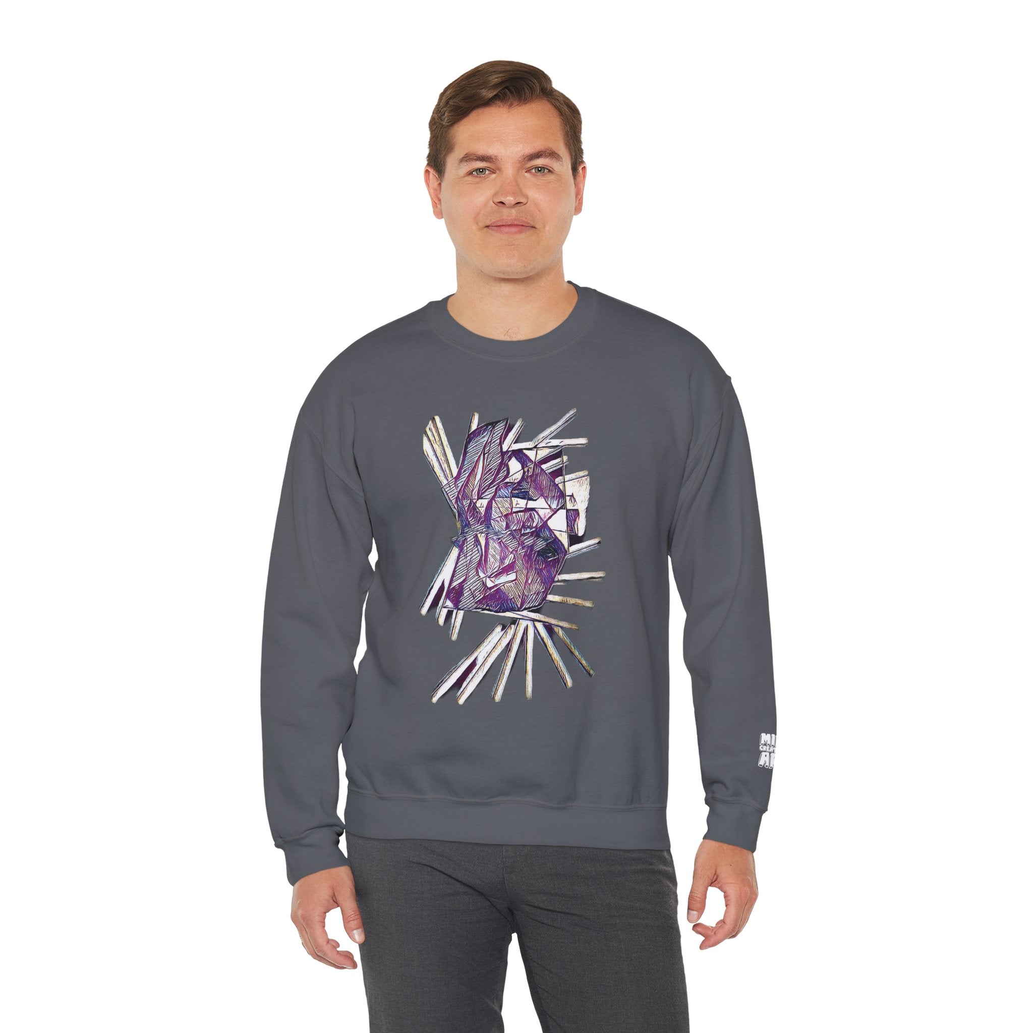 Lightspeed (Purple) Unisex Heavy Blend™ Crewneck Sweatshirt