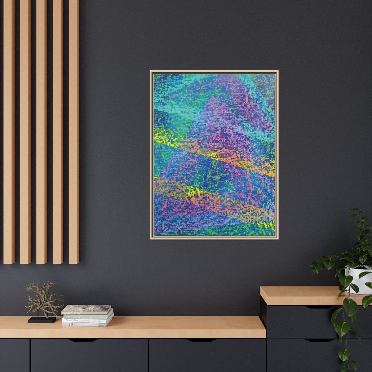 Vapor (V2) Matte Canvas, Framed