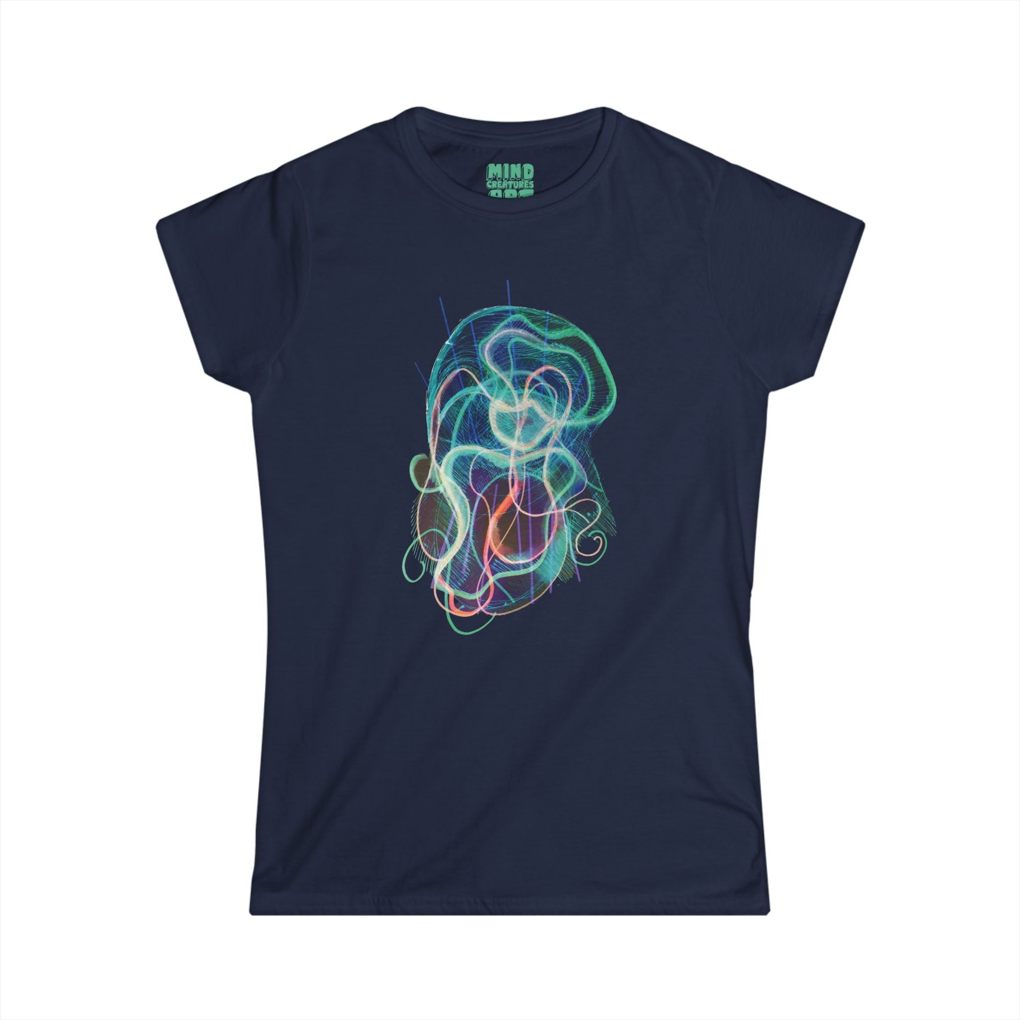 Davy Jones (Electric Teal) Women's Softstyle Tee