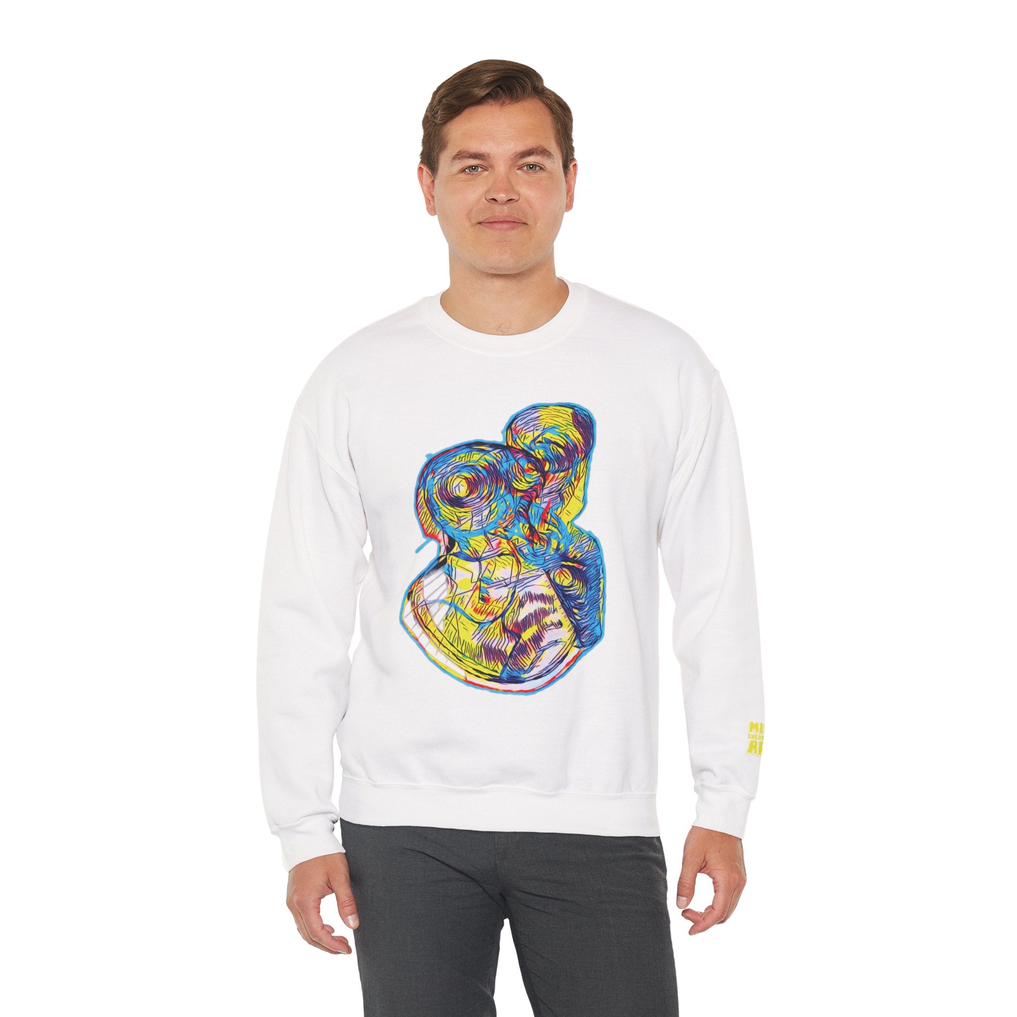 Curiosity (Neon) Unisex Heavy Blend™ Crewneck Sweatshirt