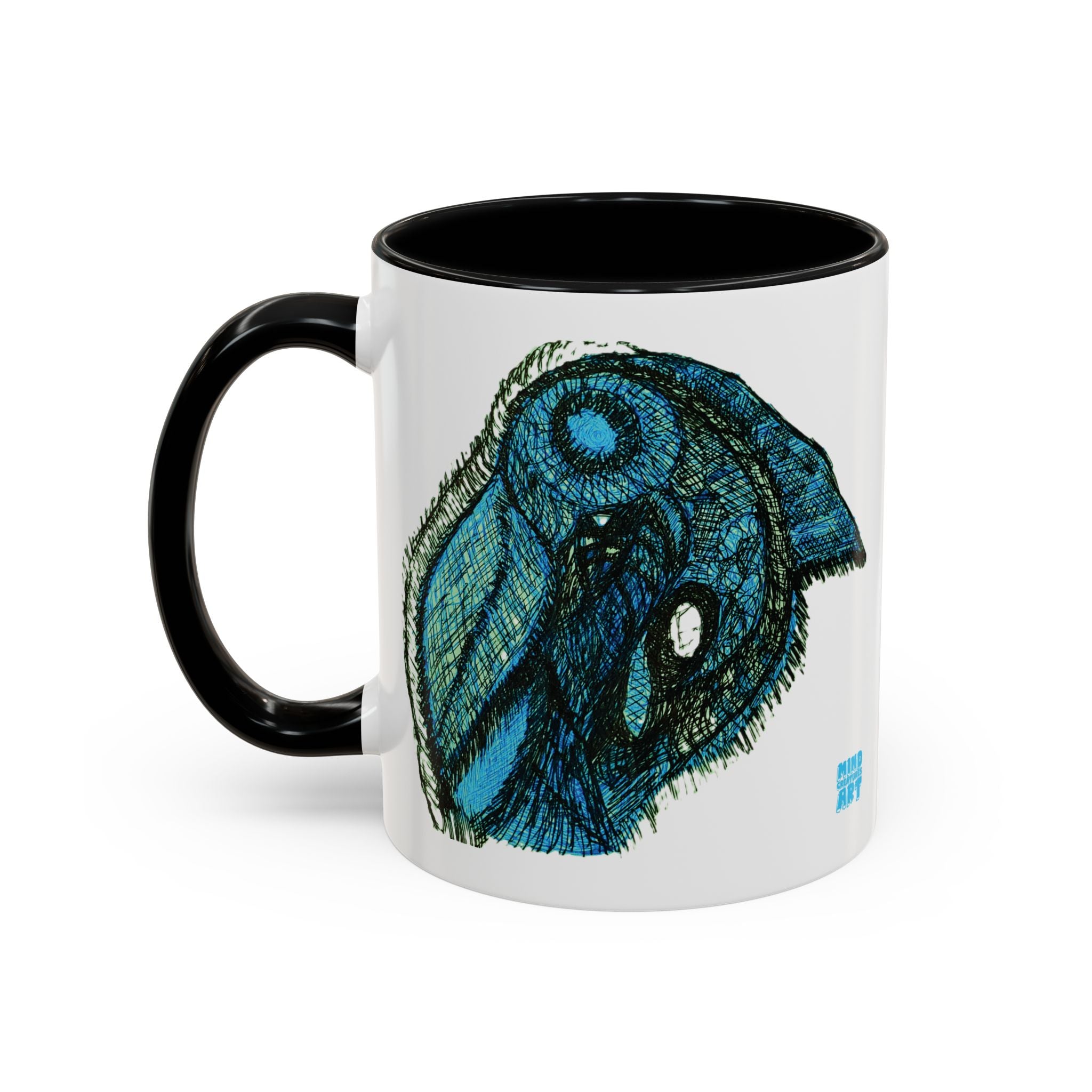 Who Are You? (Teal) Accent Coffee Mug (11oz, 15oz)