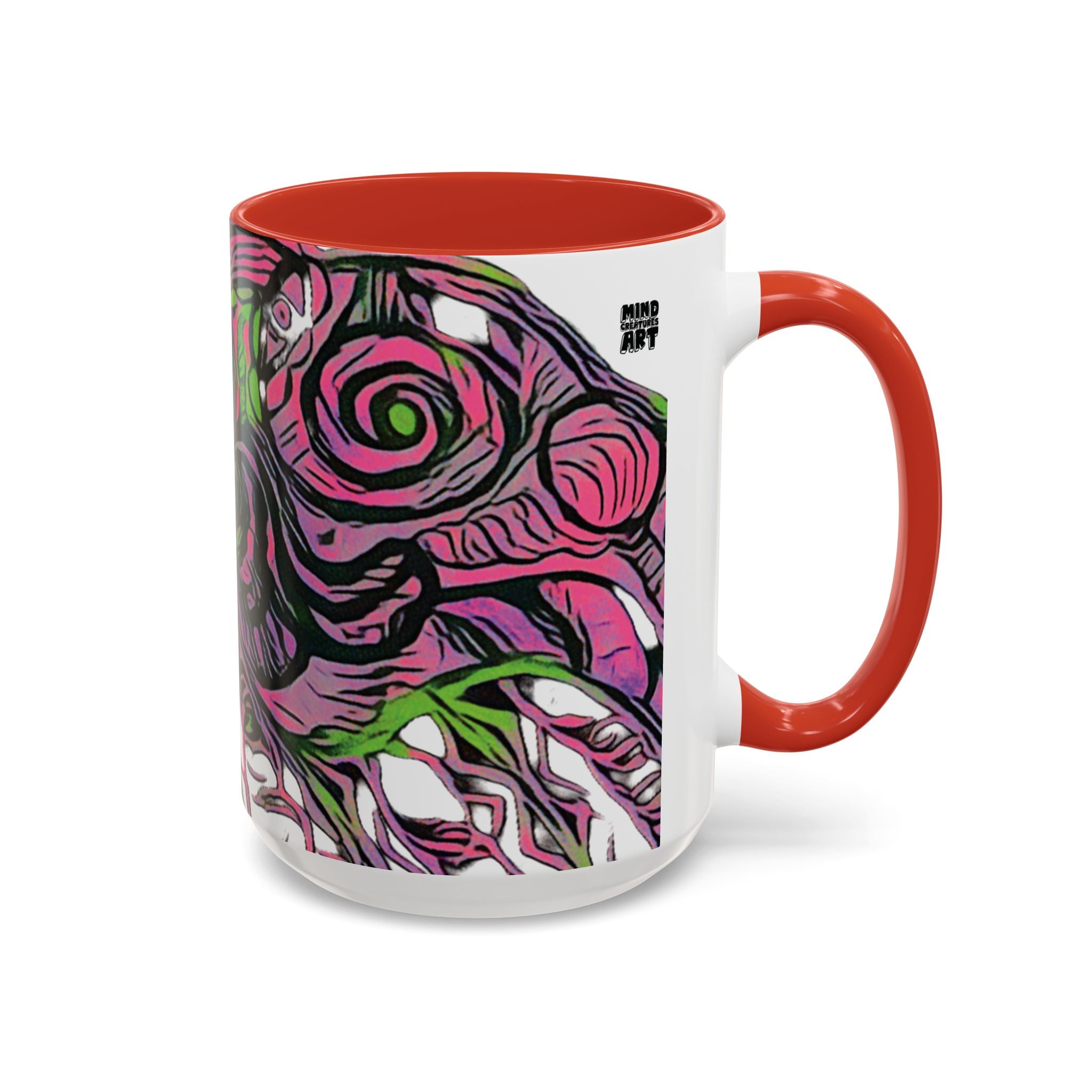 Vessel (Neon) Accent Coffee Mug (11oz, 15oz)