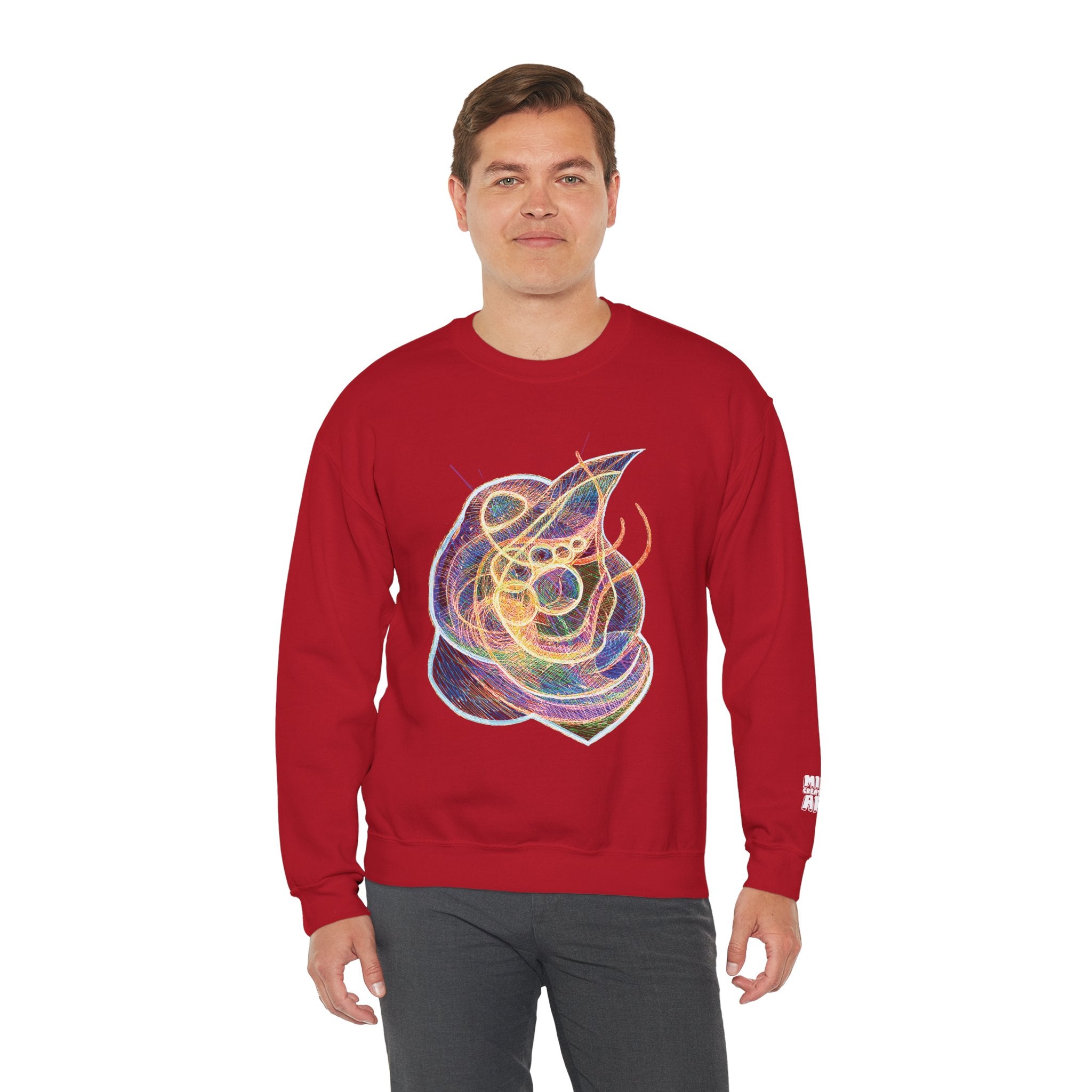 Renewal (Electric Yellow & Purple) Unisex Heavy Blend™ Crewneck Sweatshirt