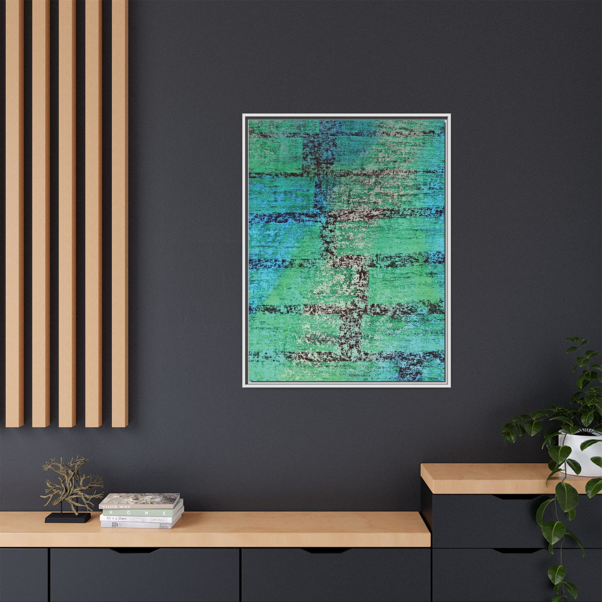 Experiment (V2) Matte Canvas, Framed