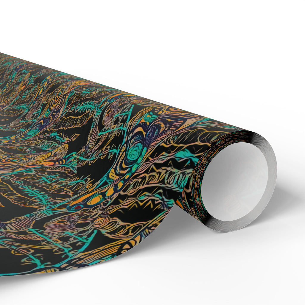 Vessel (Black Background) Heavy Wrapping Paper