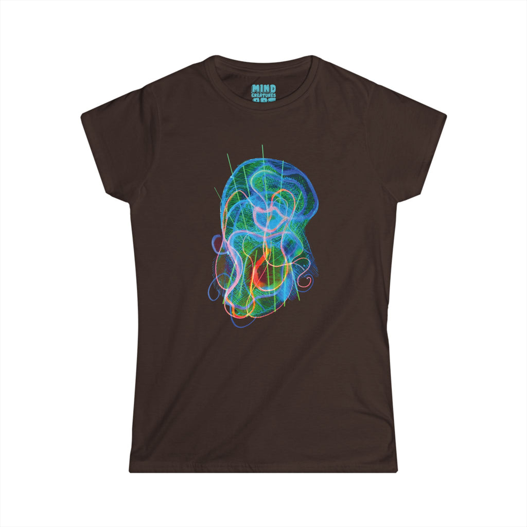 Davy Jones (Electric Green & Blue) Women's Softstyle Tee