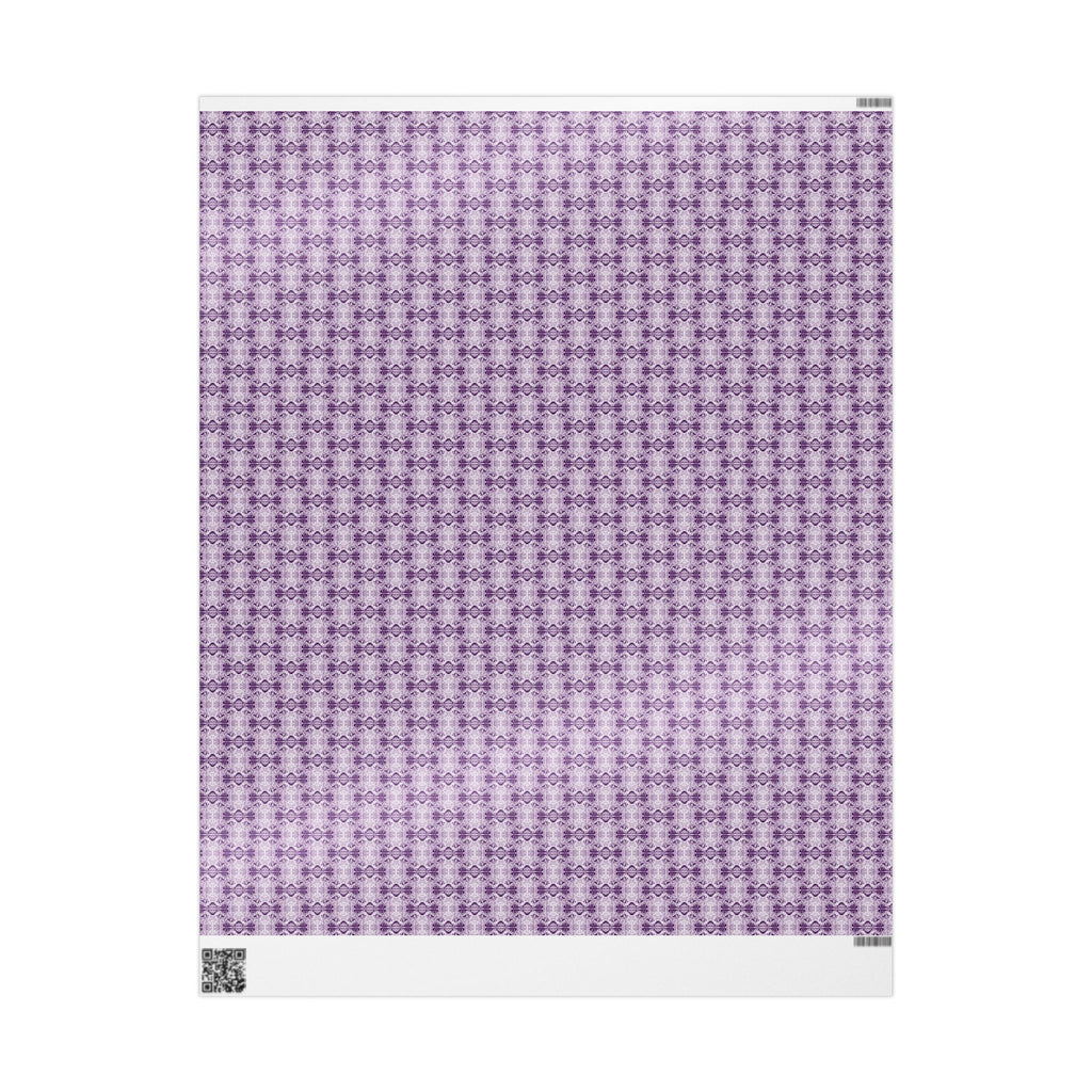 Love (Purple, White Background) Heavy Wrapping Paper