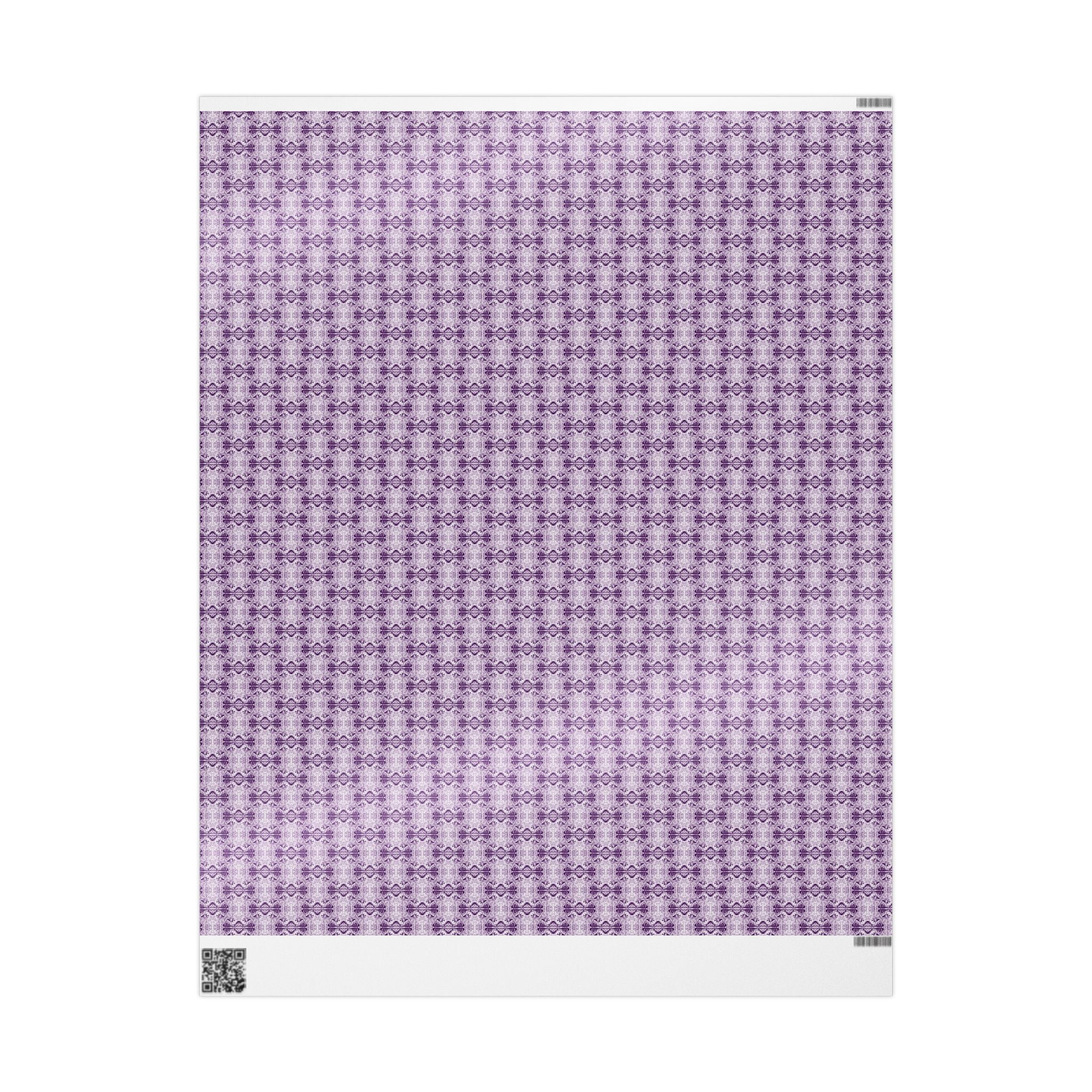 Love (Purple, White Background) Heavy Wrapping Paper