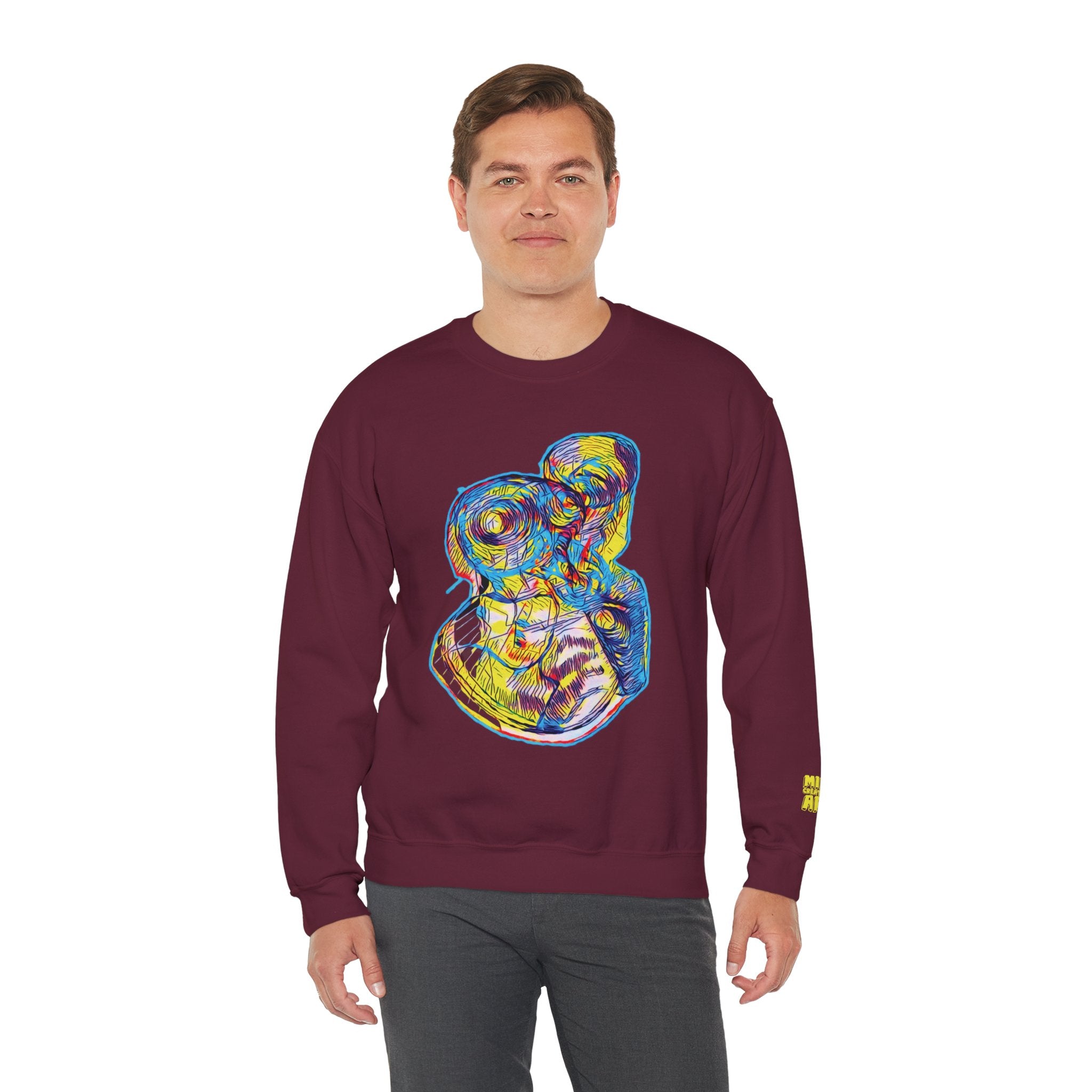 Curiosity (Neon) Unisex Heavy Blend™ Crewneck Sweatshirt
