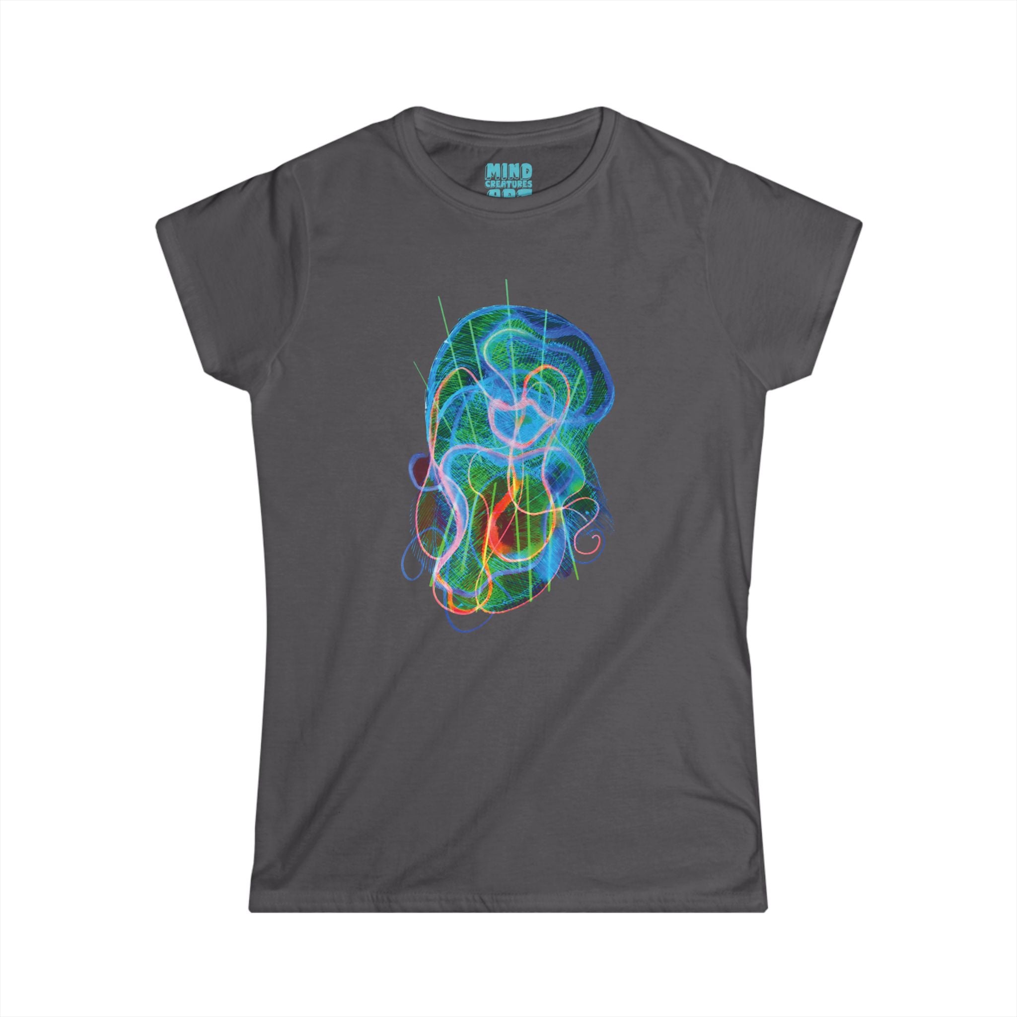 Davy Jones (Electric Green & Blue) Women's Softstyle Tee