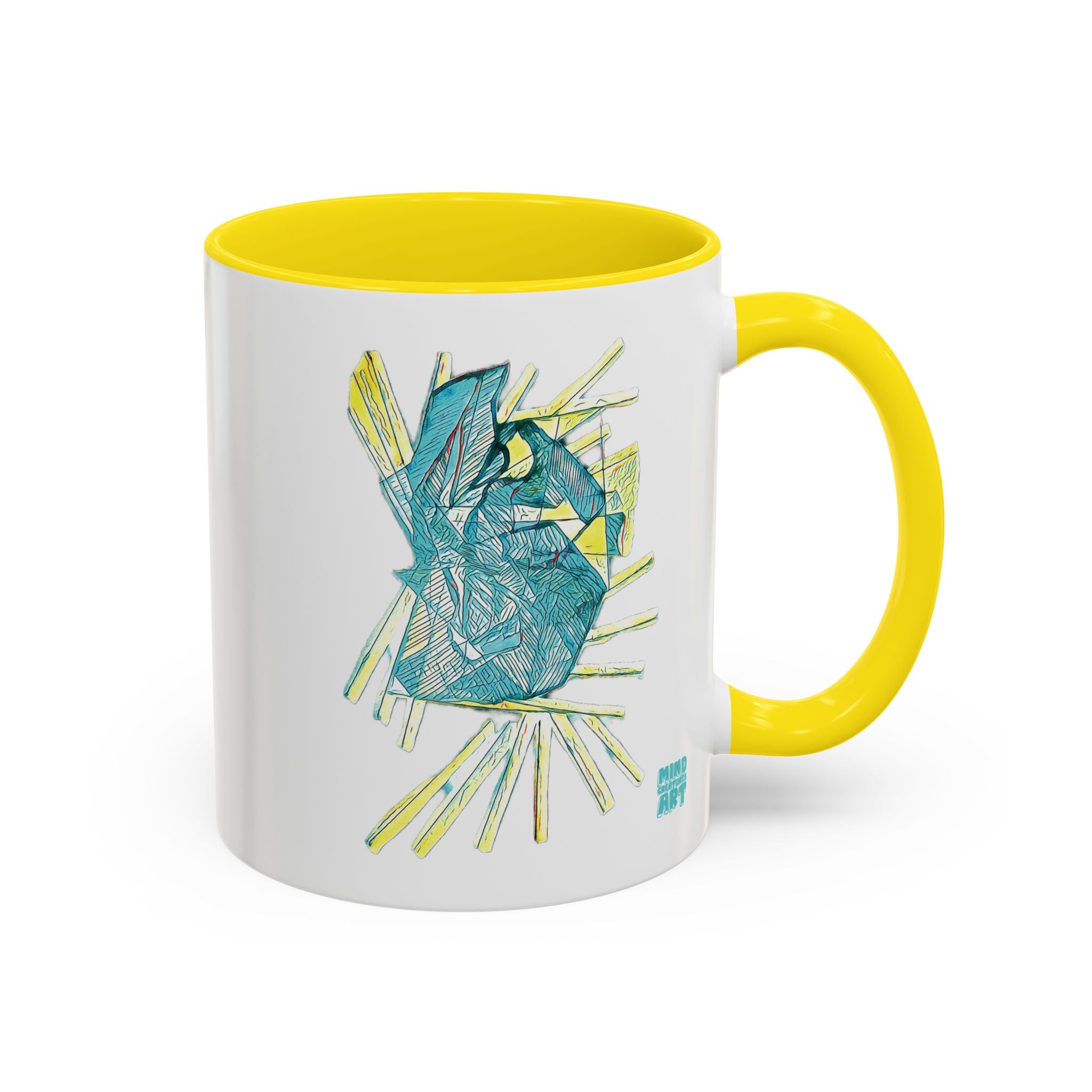 Lightspeed (Aqua) Accent Coffee Mug (11oz, 15oz)