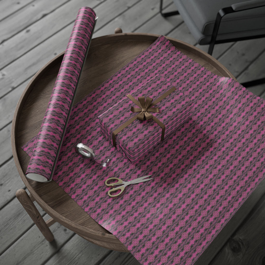 Vessel (Neon, Mirror, Pink Background) Heavy Wrapping Paper