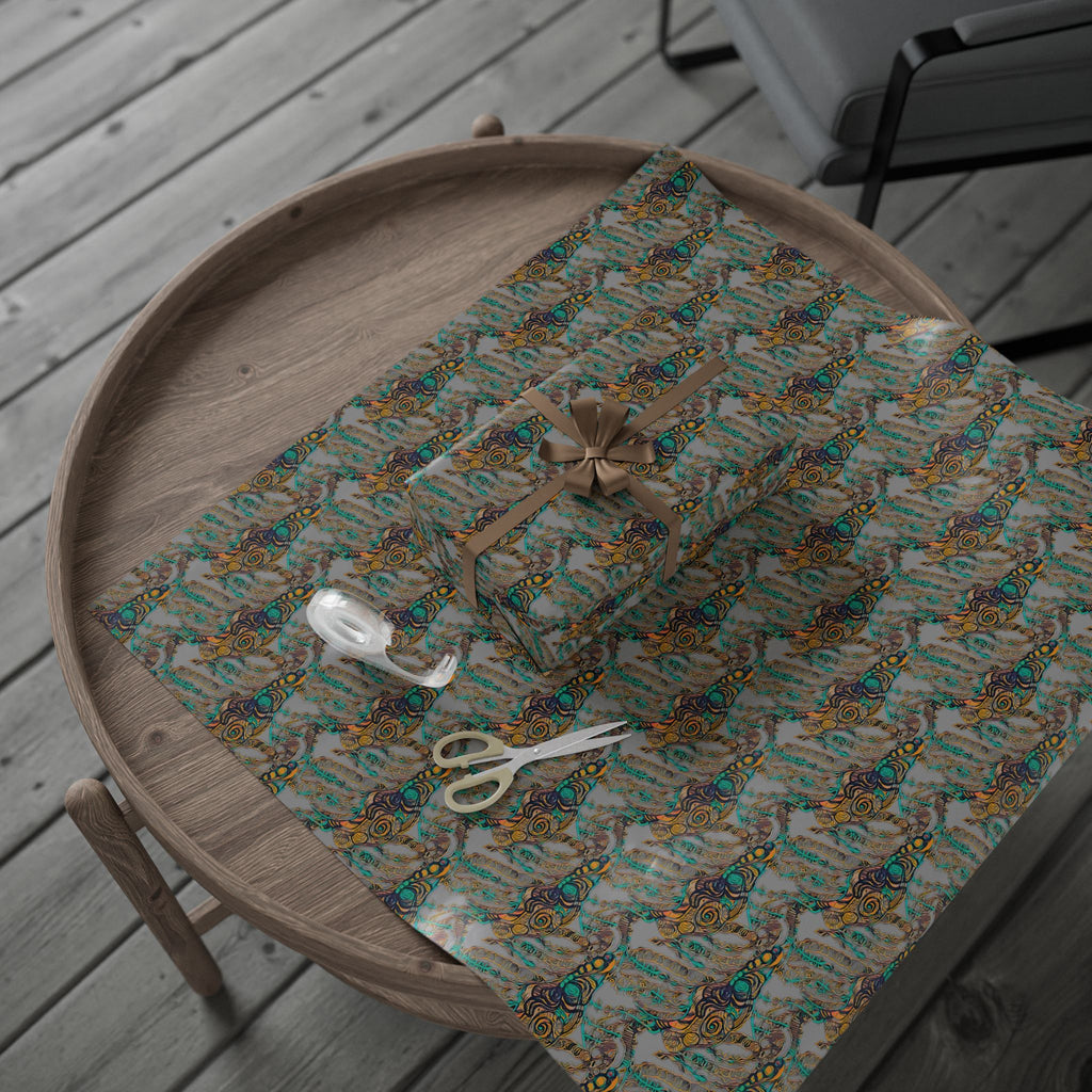 Vessel (Gray Background) Heavy Wrapping Paper