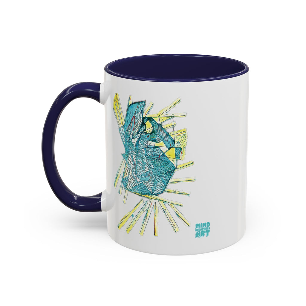Lightspeed (Aqua) Accent Coffee Mug (11oz, 15oz)