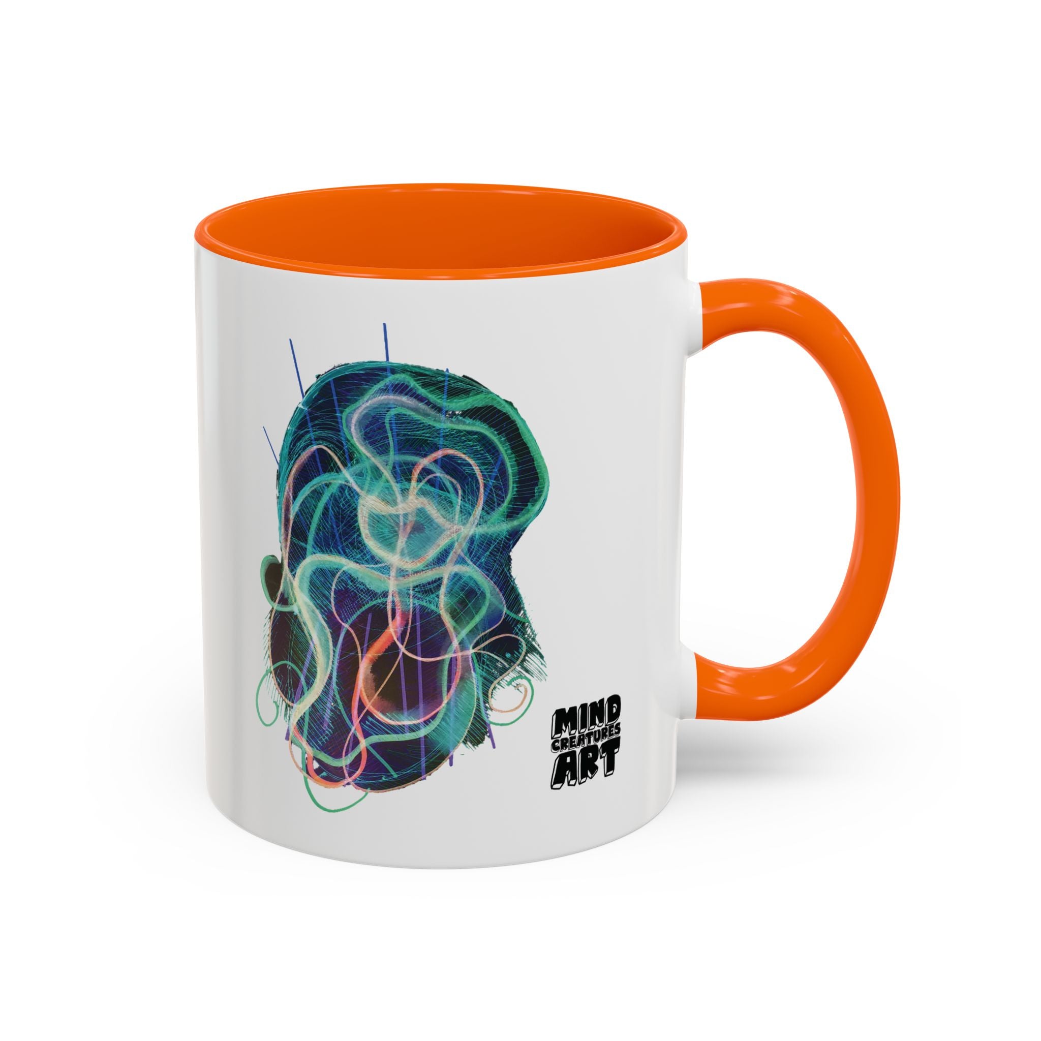 Davy Jones (Electric Teal) Accent Coffee Mug (11oz, 15oz)
