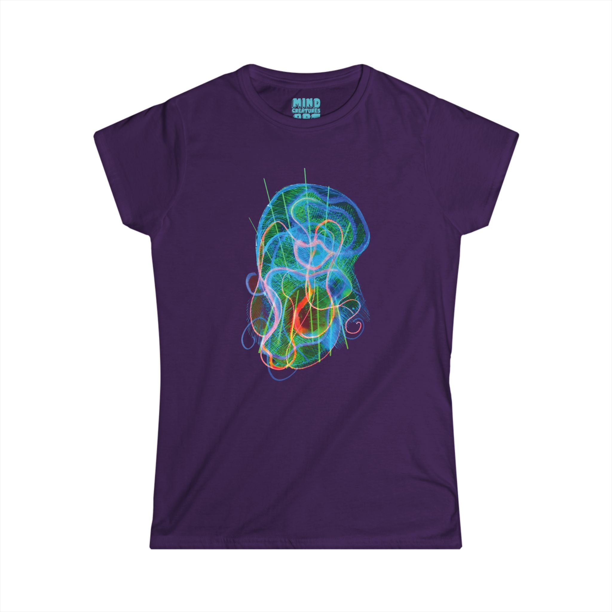 Davy Jones (Electric Green & Blue) Women's Softstyle Tee