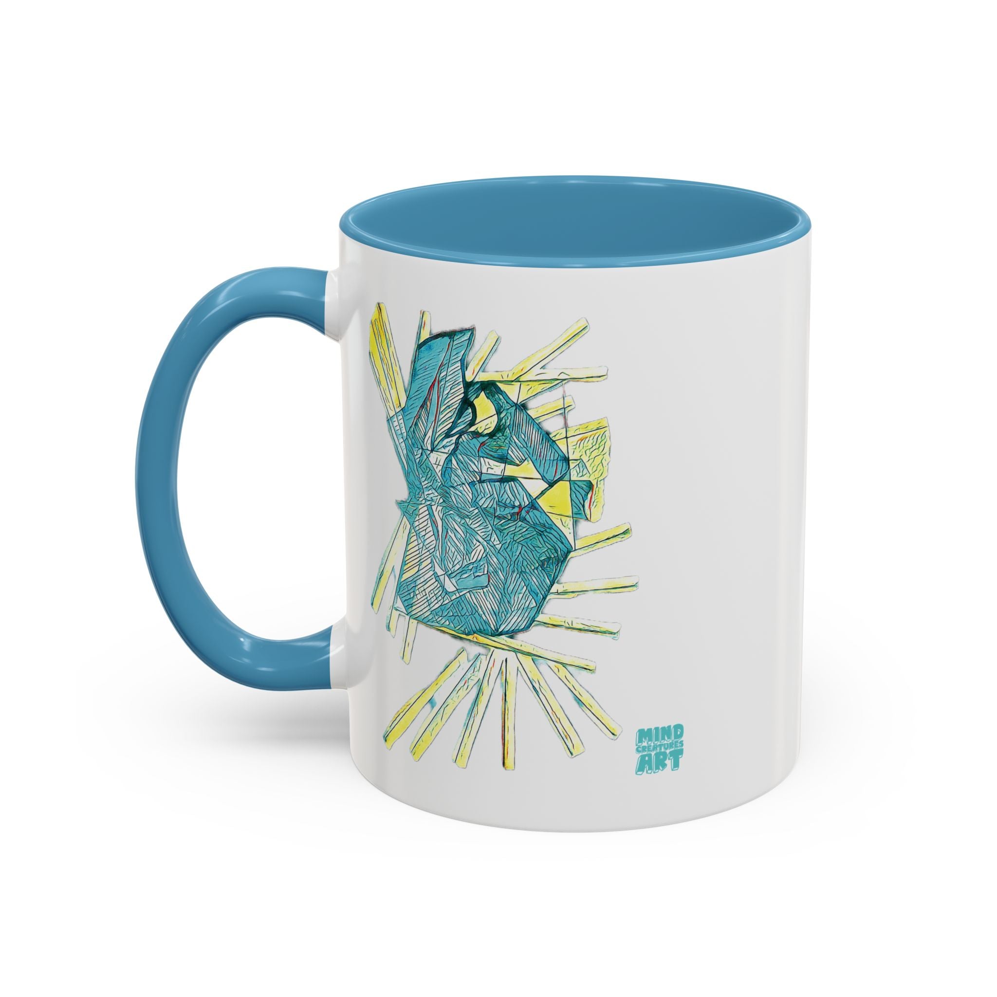 Lightspeed (Aqua) Accent Coffee Mug (11oz, 15oz)