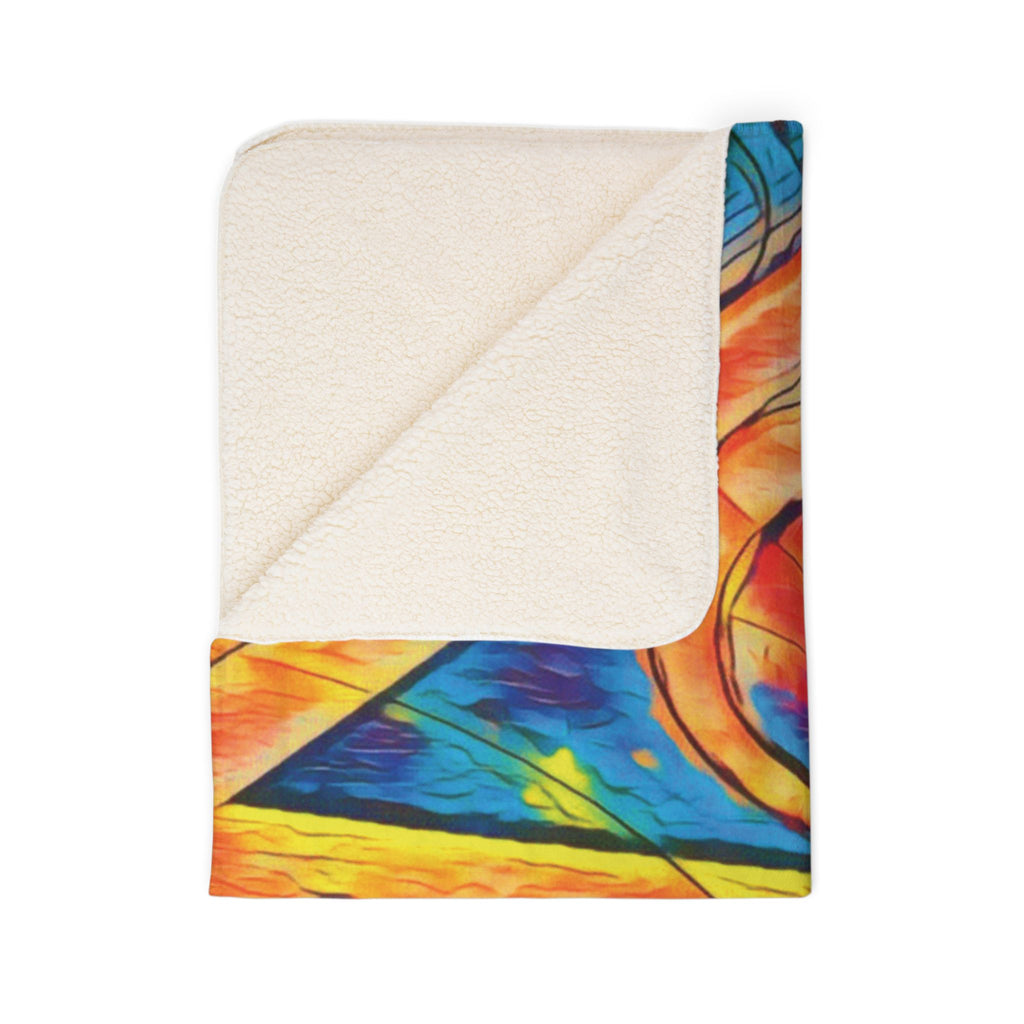 Love (Neon) Fleece Sherpa Blanket
