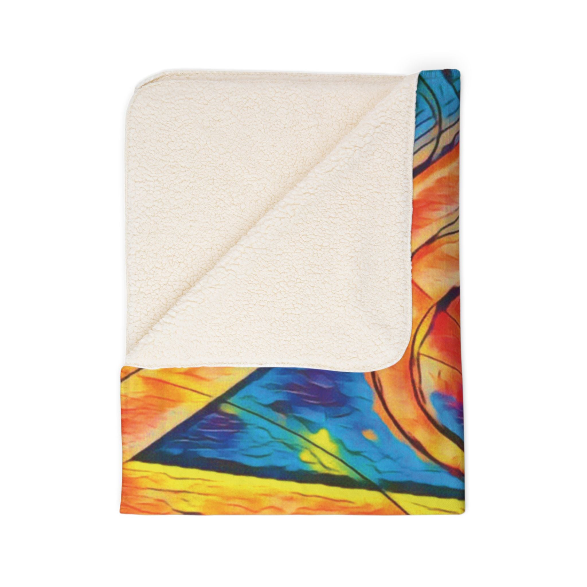 Love (Neon) Fleece Sherpa Blanket