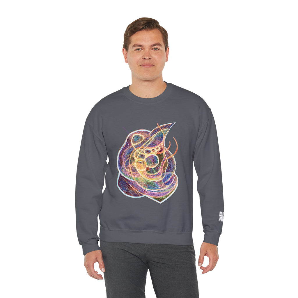 Renewal (Electric Yellow & Purple) Unisex Heavy Blend™ Crewneck Sweatshirt