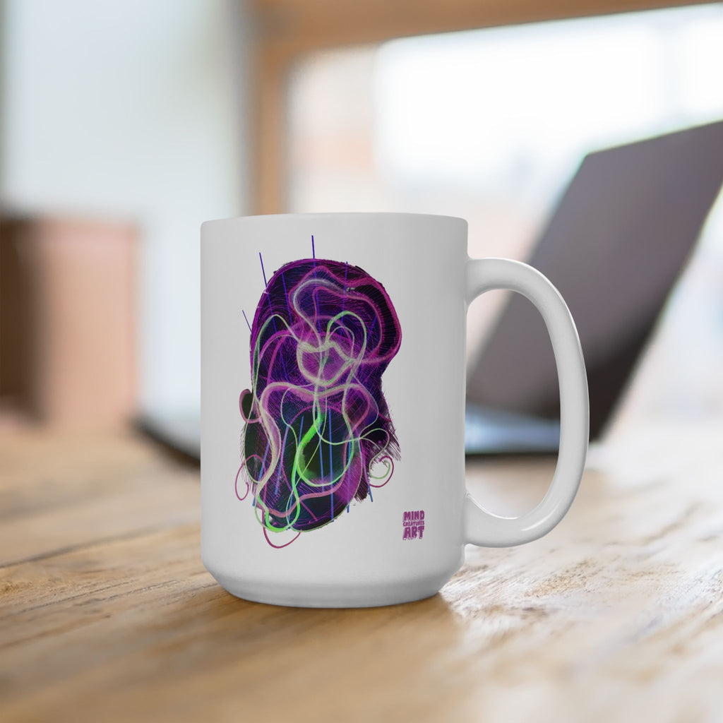 Davy Jones (Electric Purple) White Ceramic Mug, (11oz, 15oz)
