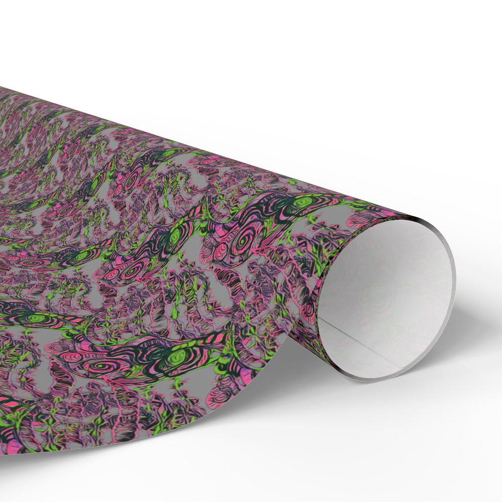 Vessel (Neon, Gray Background) Heavy Wrapping Paper